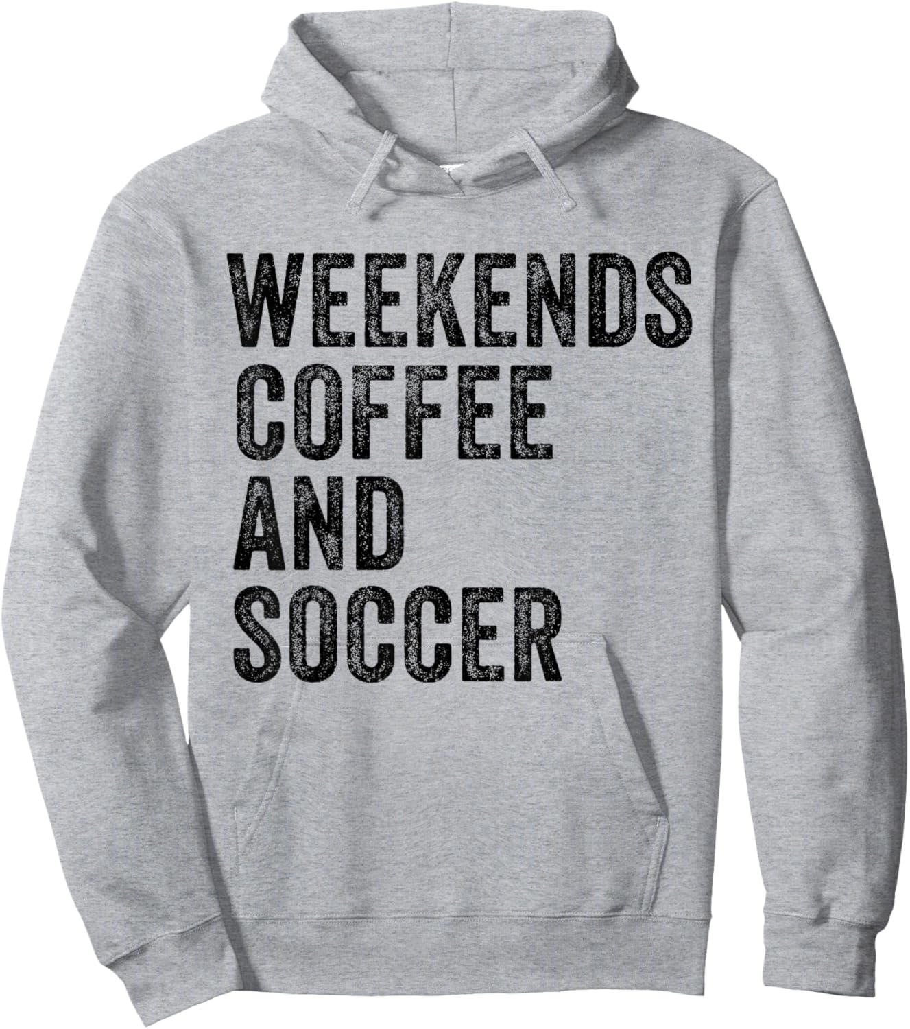 Weekends Coffee and Soccer Funny Soccer Mom Funny Vintage Hoodie - Hoodie | Ash
