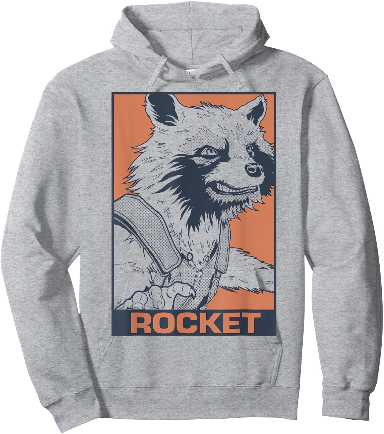 Marvel Avengers Endgame Rocket Pop Art Graphic Hoodie - Hoodie | Ash