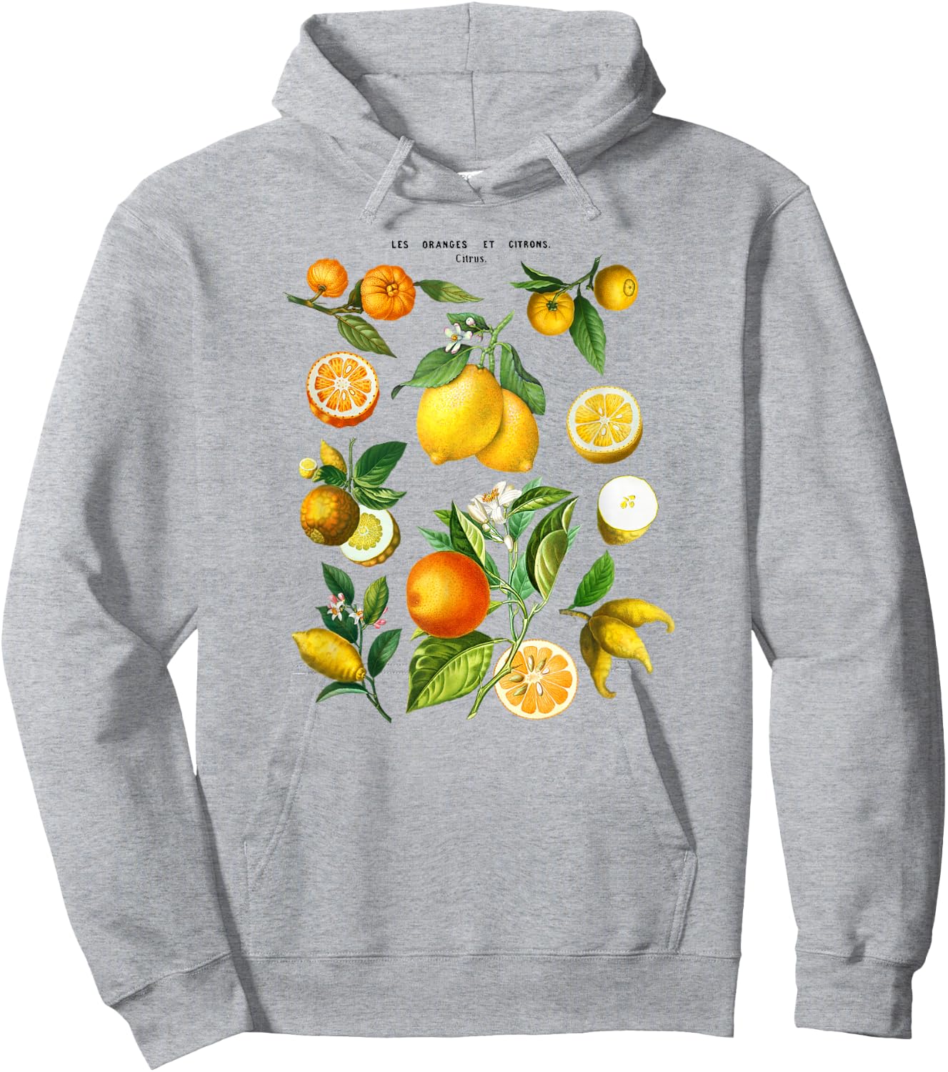 Citrus Collage Hoodie - Hoodie | Ash
