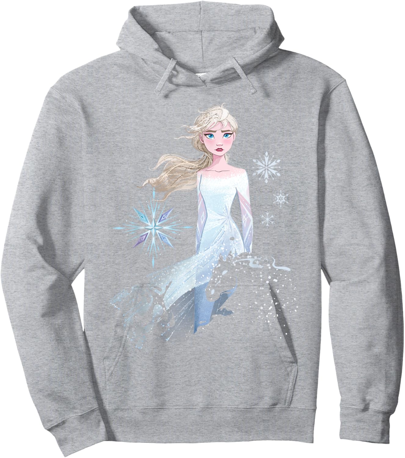 Frozen 2 Elsa Nokk Silhouette Hoodie - Hoodie | Ash