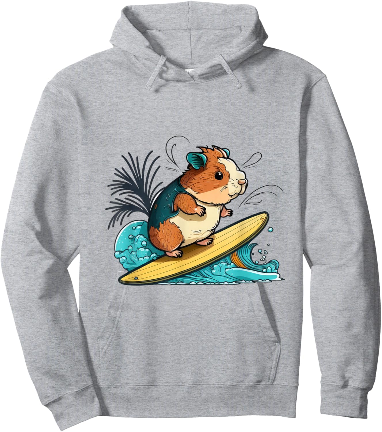 Guinea Pig Surf Hoodie - Hoodie | Ash