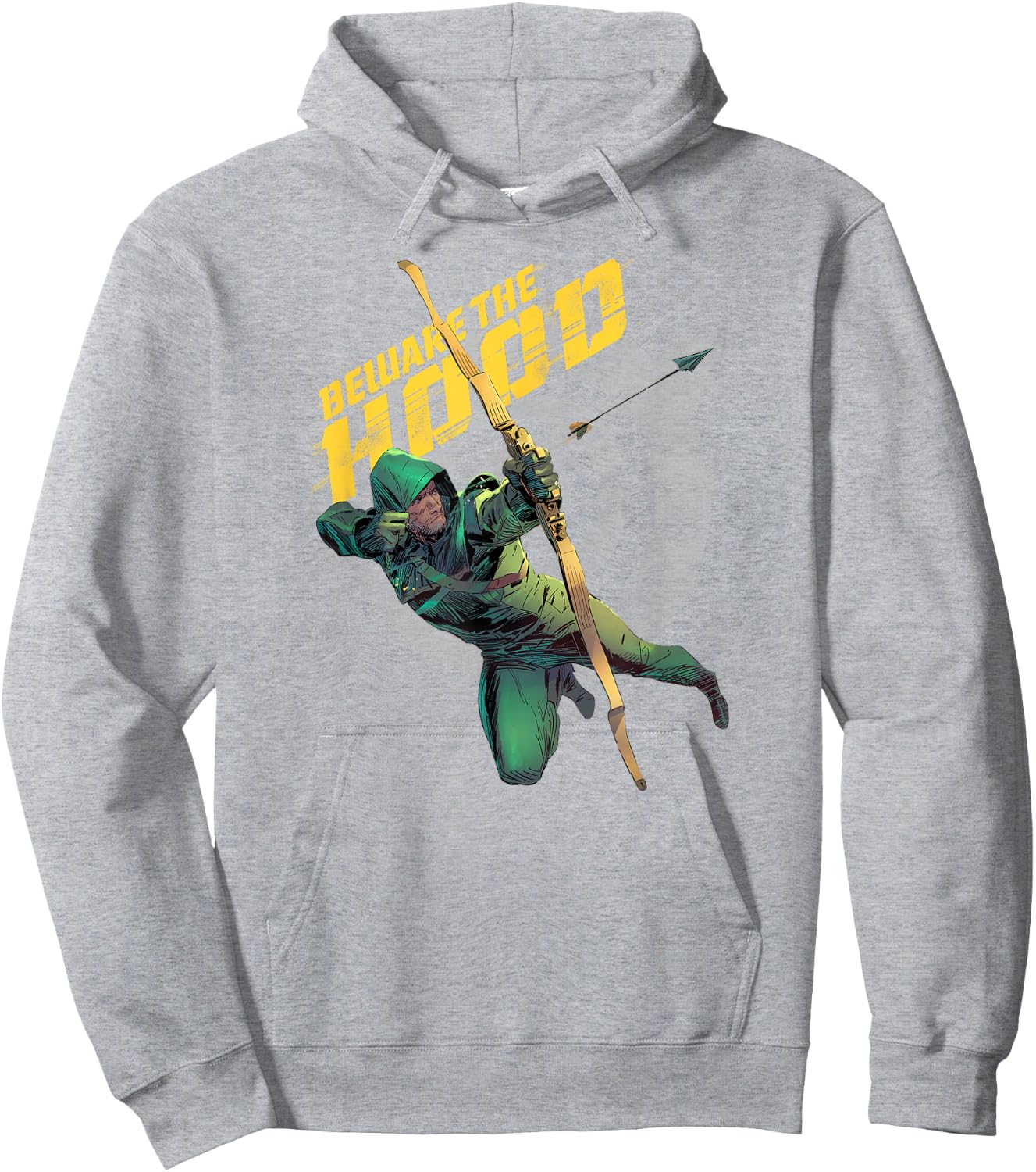 Arrow TV Series Beware Hoodie - Hoodie | Ash