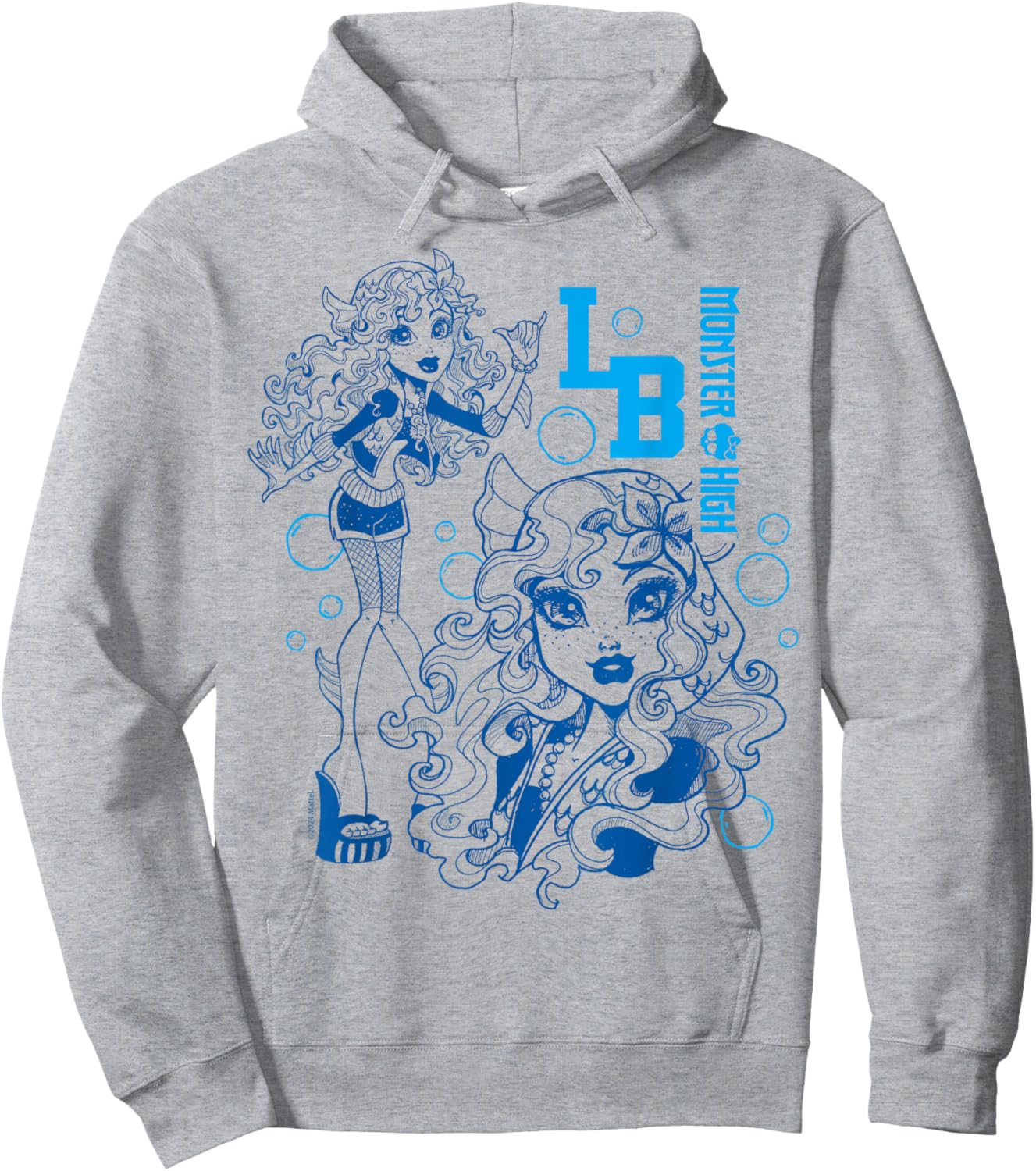 Monster High - Lagoona Blue Bubble Sketch Hoodie - Hoodie | Ash