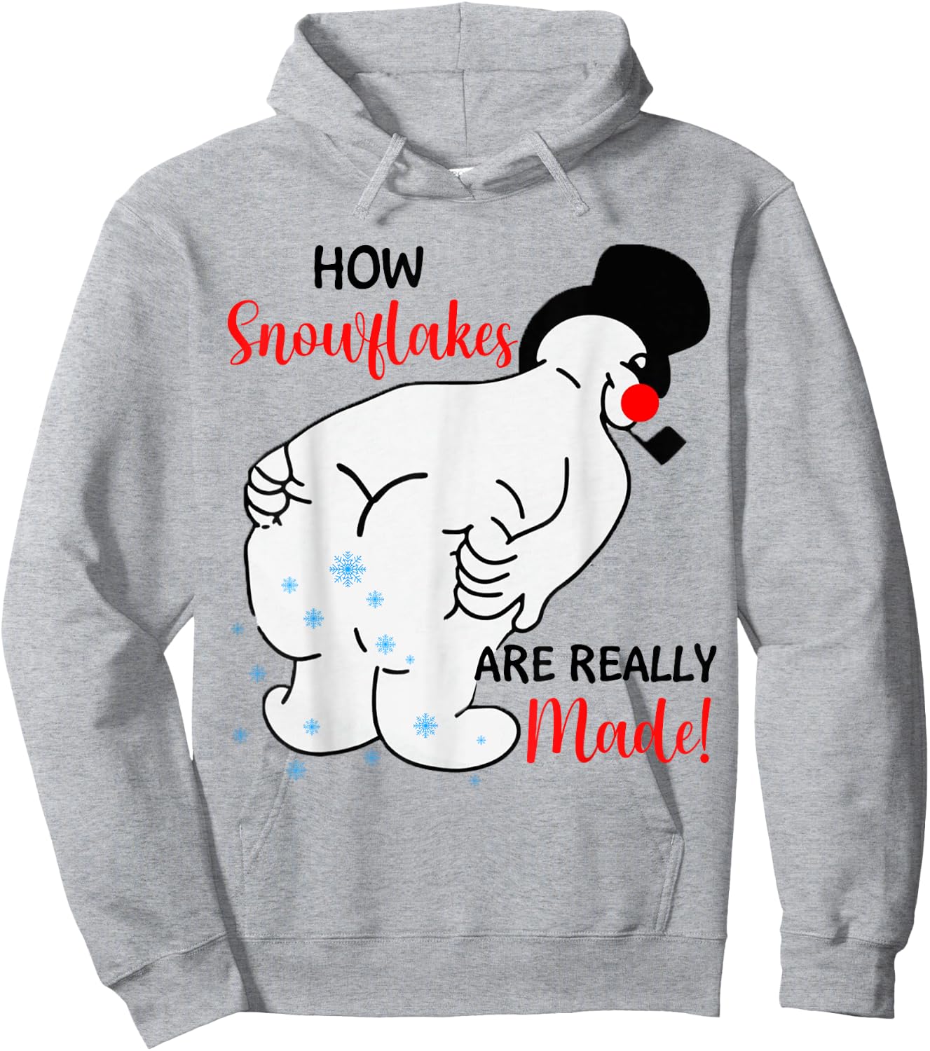 Funny Christmas Snowman Pajamas Kids Boys Girls Toddler Xmas Hoodie - Hoodie | Ash
