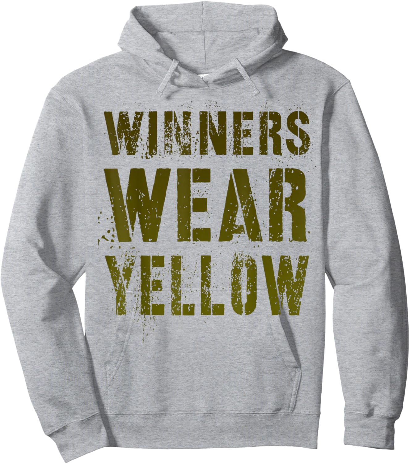 Vintage WINNERS WEAR YELLOW War Game Summer Camp Team Match Hoodie - Hoodie | Ash