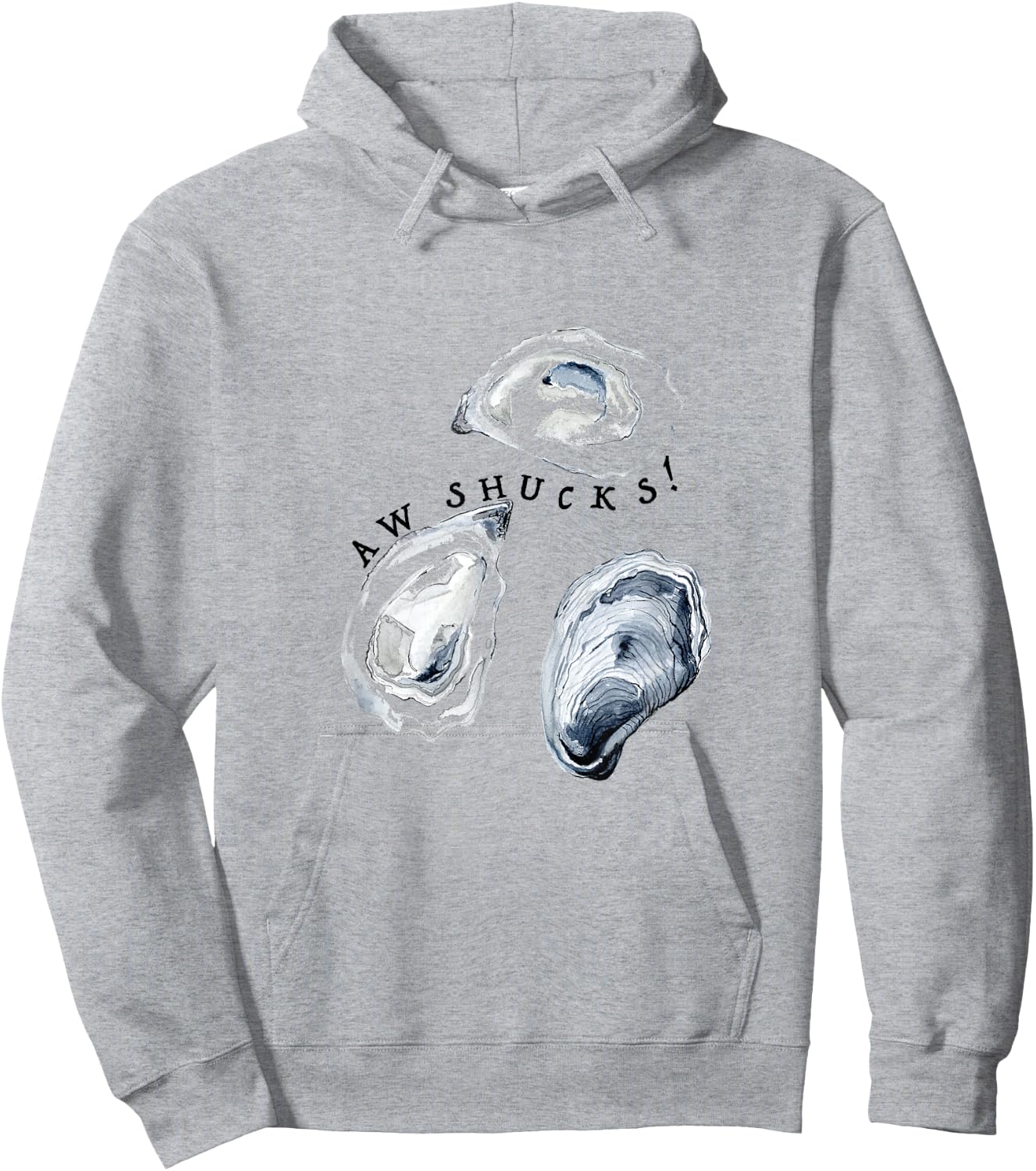 Aw Shucks Cute Funny Oyster , Kids, and Men Hoodie - Hoodie | Ash