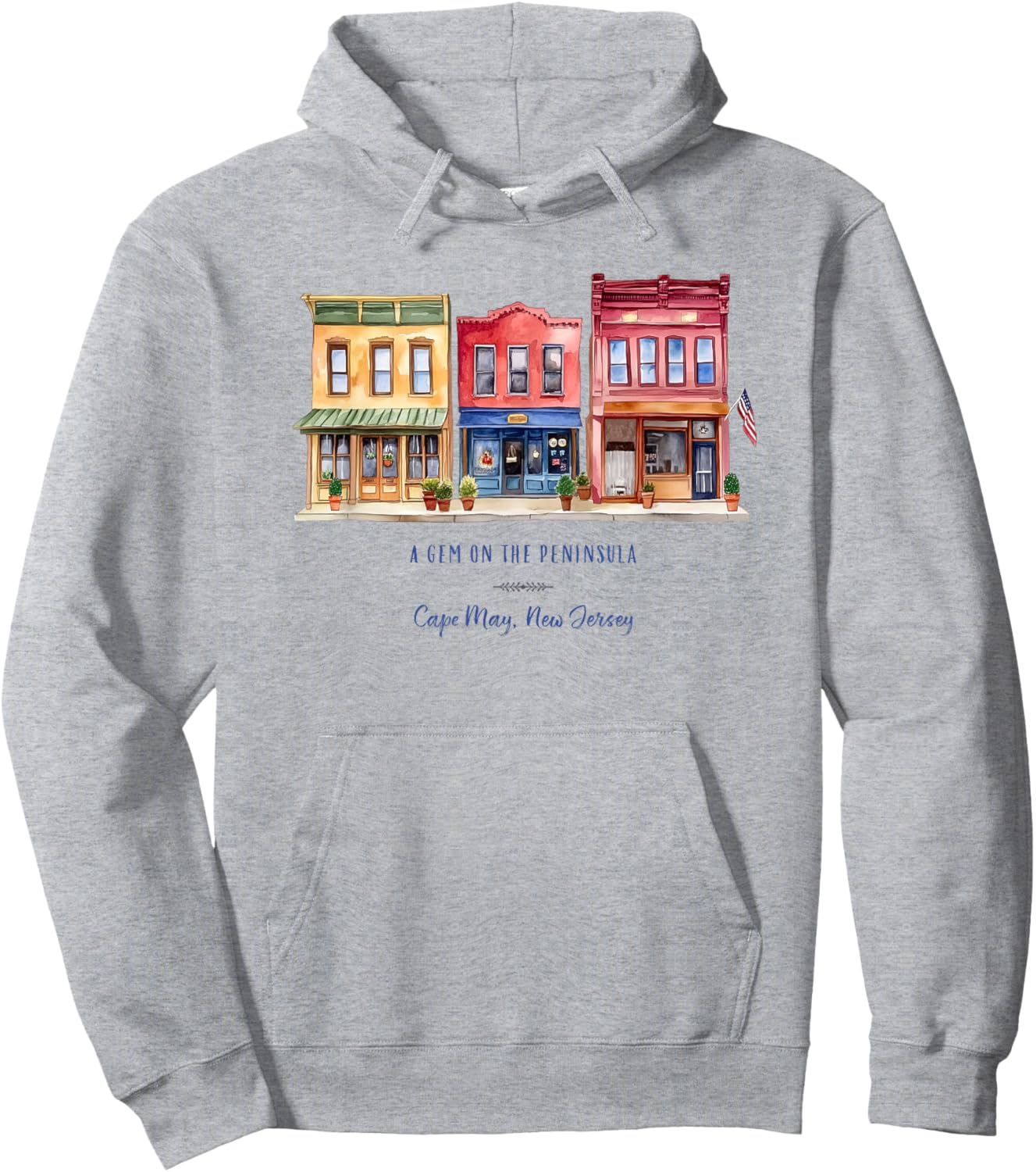 Cape May, New Jersey Country Vintage Historic Small Town Hoodie - Hoodie | Ash