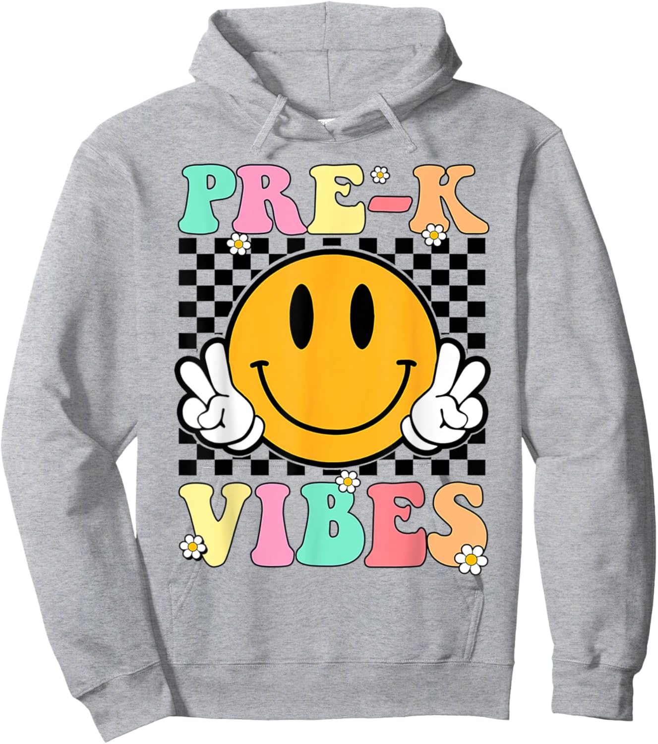 Pre-K Vibes Back To School First Day Teachers Kids Hoodie - Hoodie | Ash