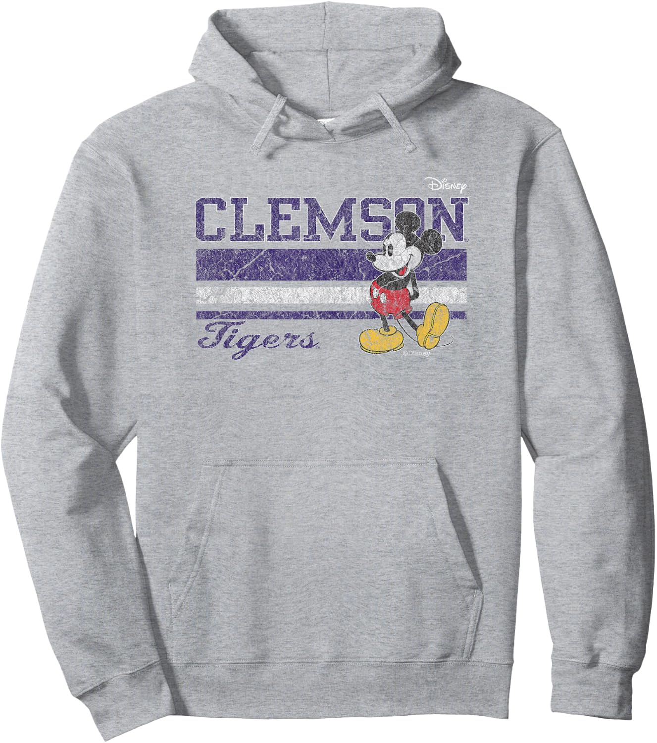 Clemson Tigers Mickey Mouse Vintage Orange Hoodie - Hoodie | Ash