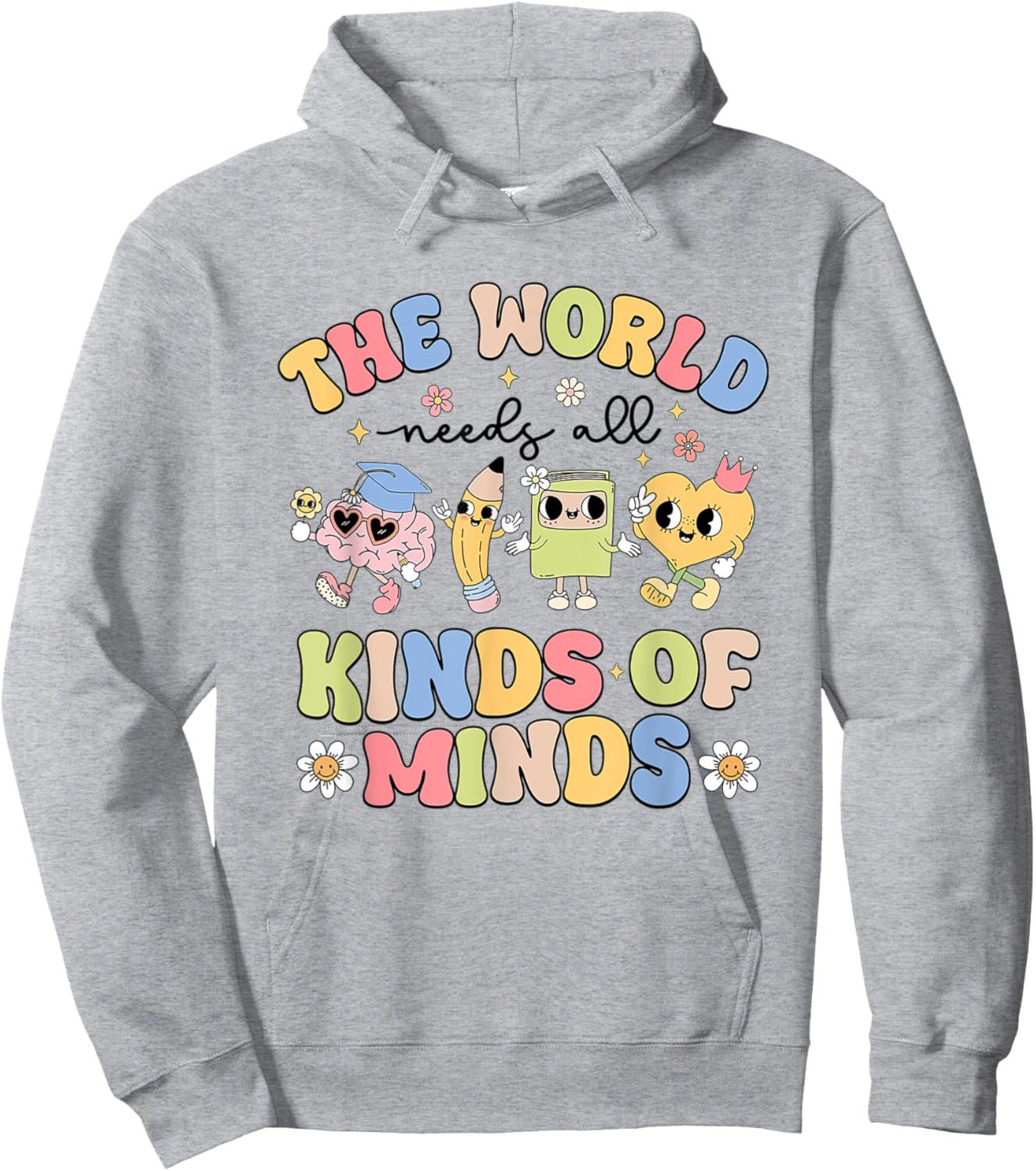 Women The World Need All Kinds Of Minds Sped Teacher Rbt Hoodie - Hoodie | Ash