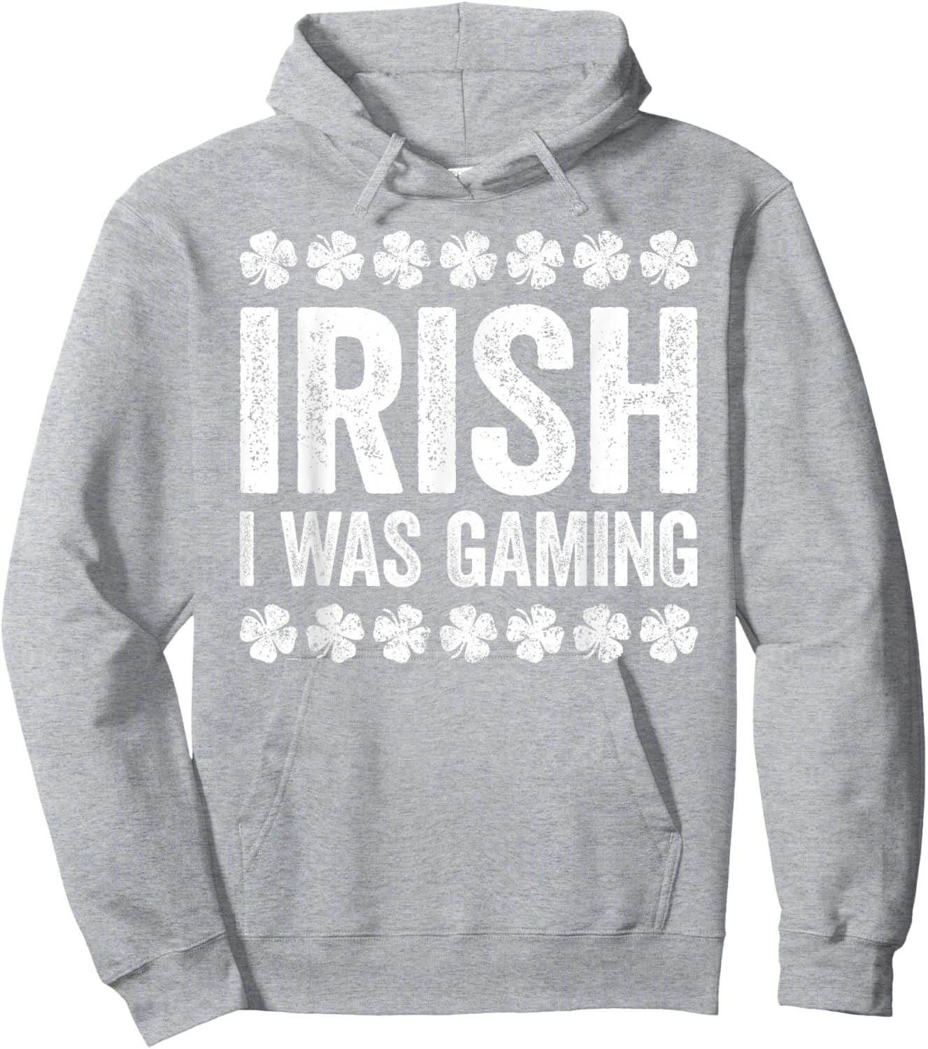 Irish I Was Gaming Shirt Men Kids Youth Boys St Patricks Day Hoodie - Hoodie | Ash
