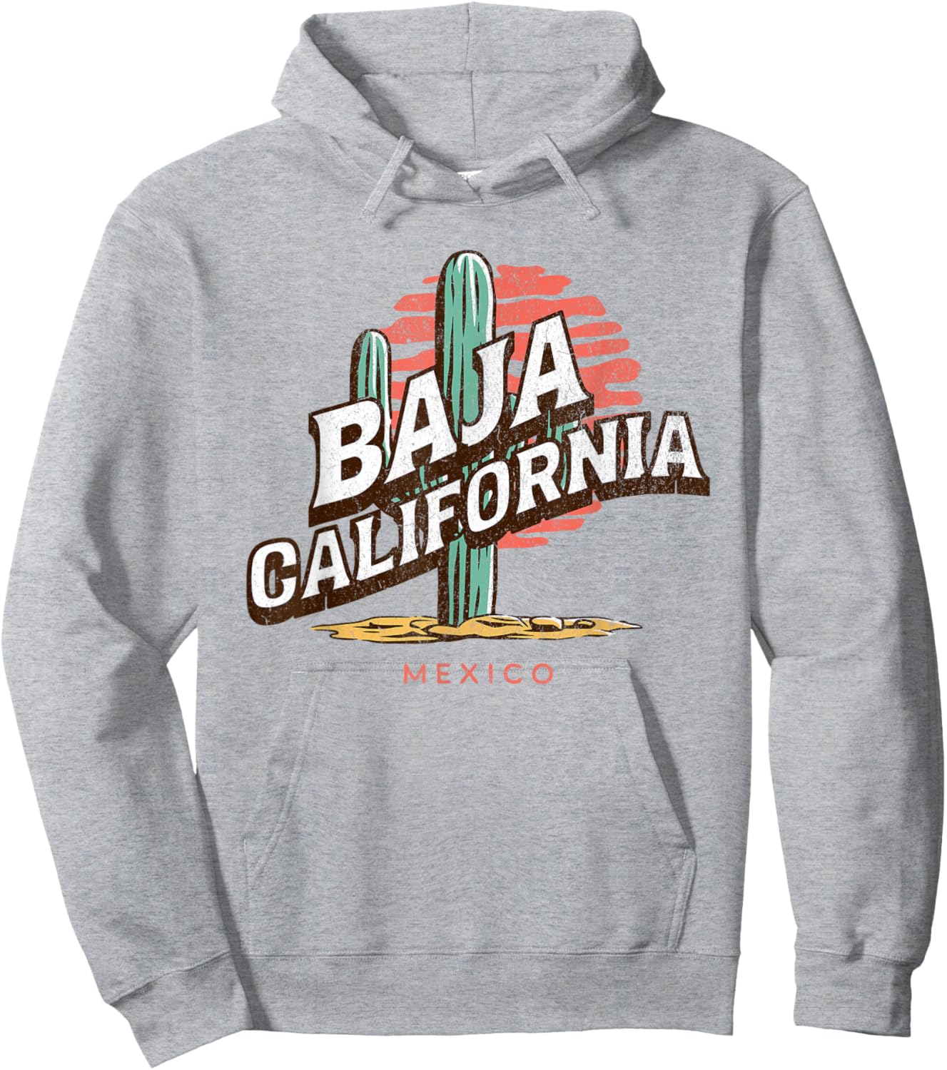 Baja California Mexico Backpacking Hiking Travel Hoodie - Hoodie | Ash