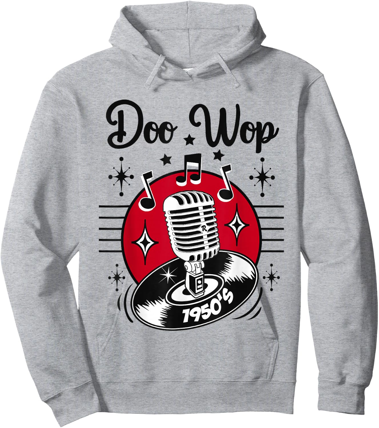 Doo Wop Costume Retro 50s Clothes Sock Hop Rockabilly Hoodie - Hoodie | Ash