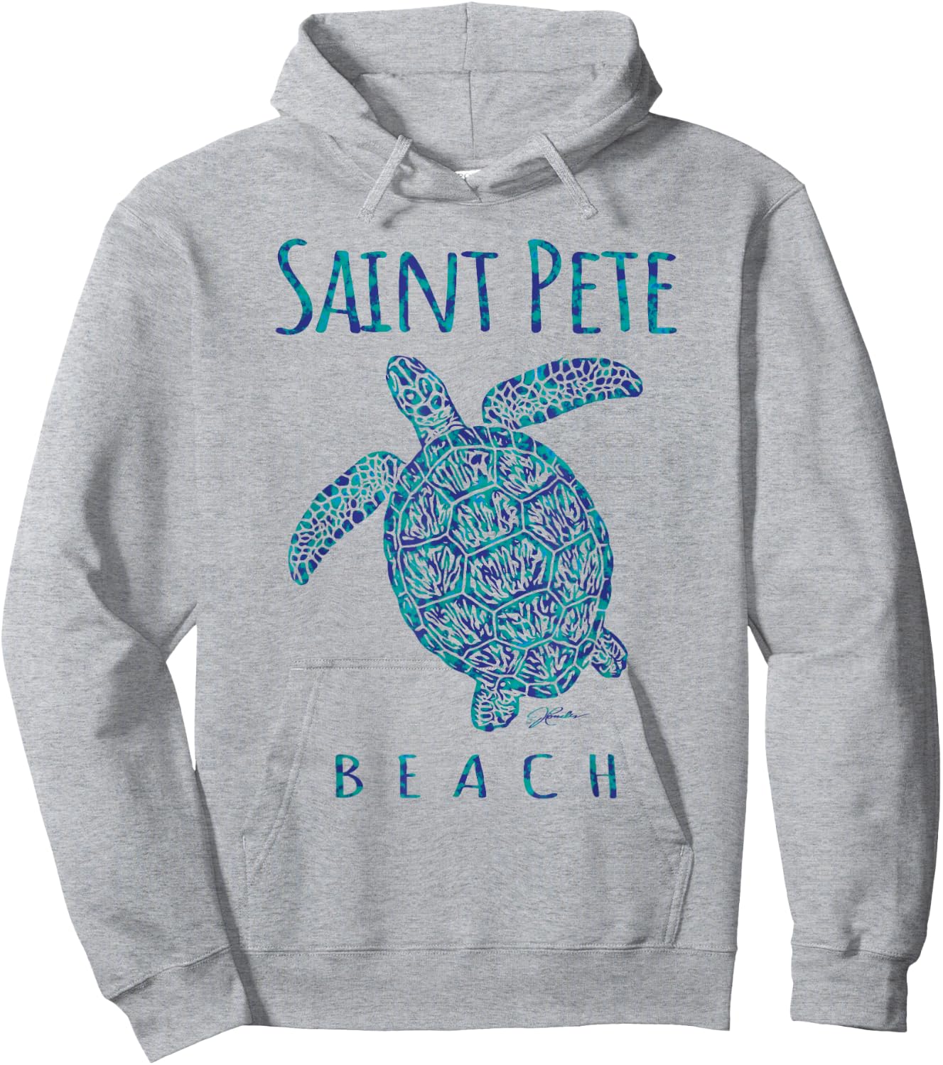 JCombs: Saint Pete Beach, FL, Sea Turtle, Beach Hoodie - Hoodie | Ash
