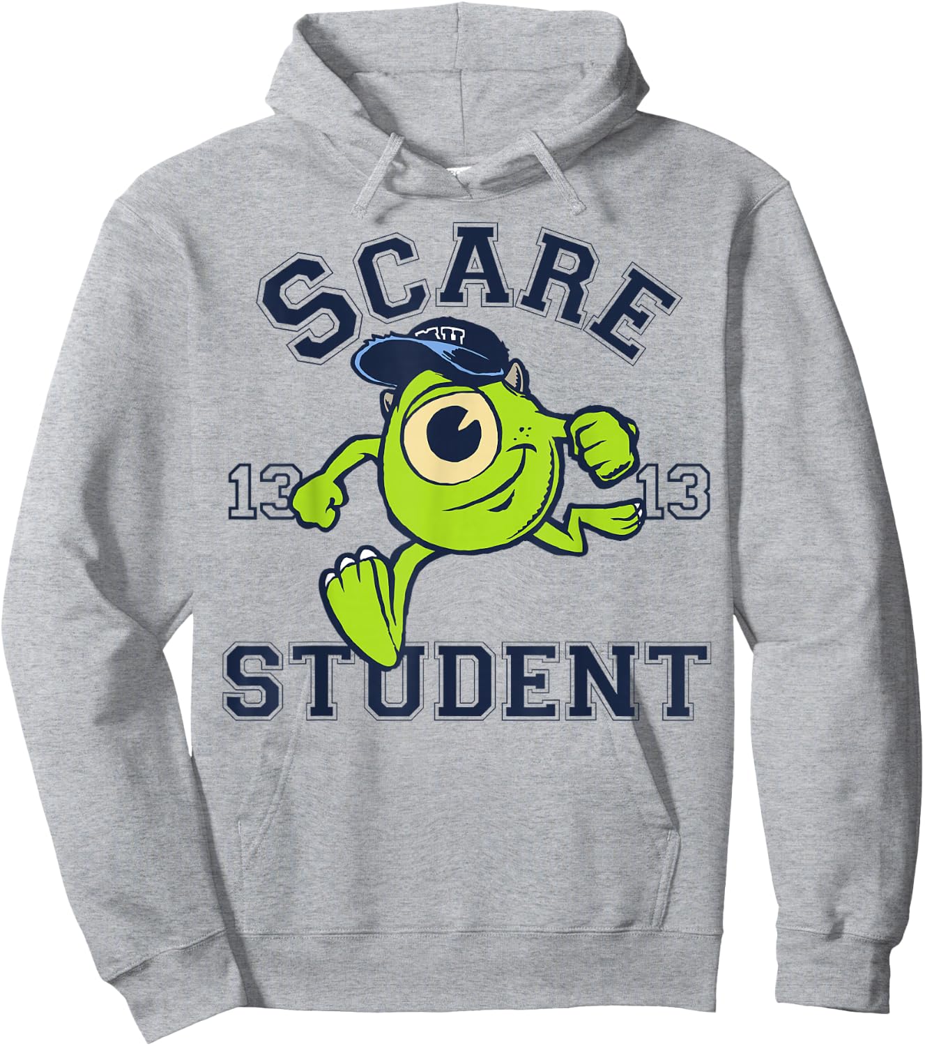 Disney Pixar Monsters University Scare Student Mike Portrait Hoodie - Hoodie | Ash