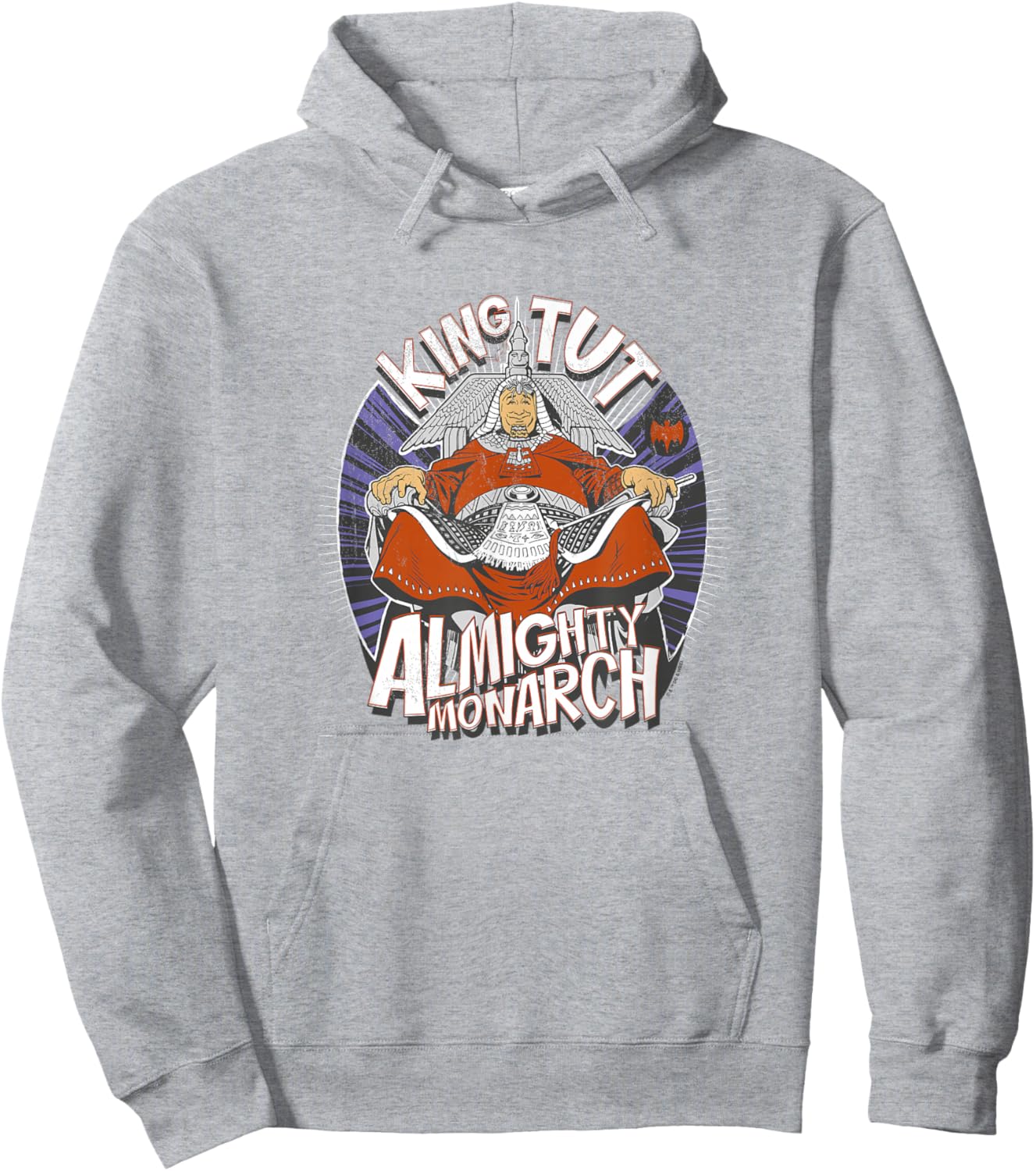 Batman King Tut Almighty Monarch Vintage Big Chest Logo Hoodie - Hoodie | Ash