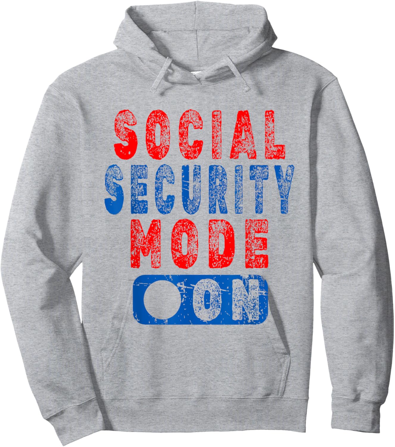 Social Security Mode On - Senior Citizen Humor Hoodie - Hoodie | Ash