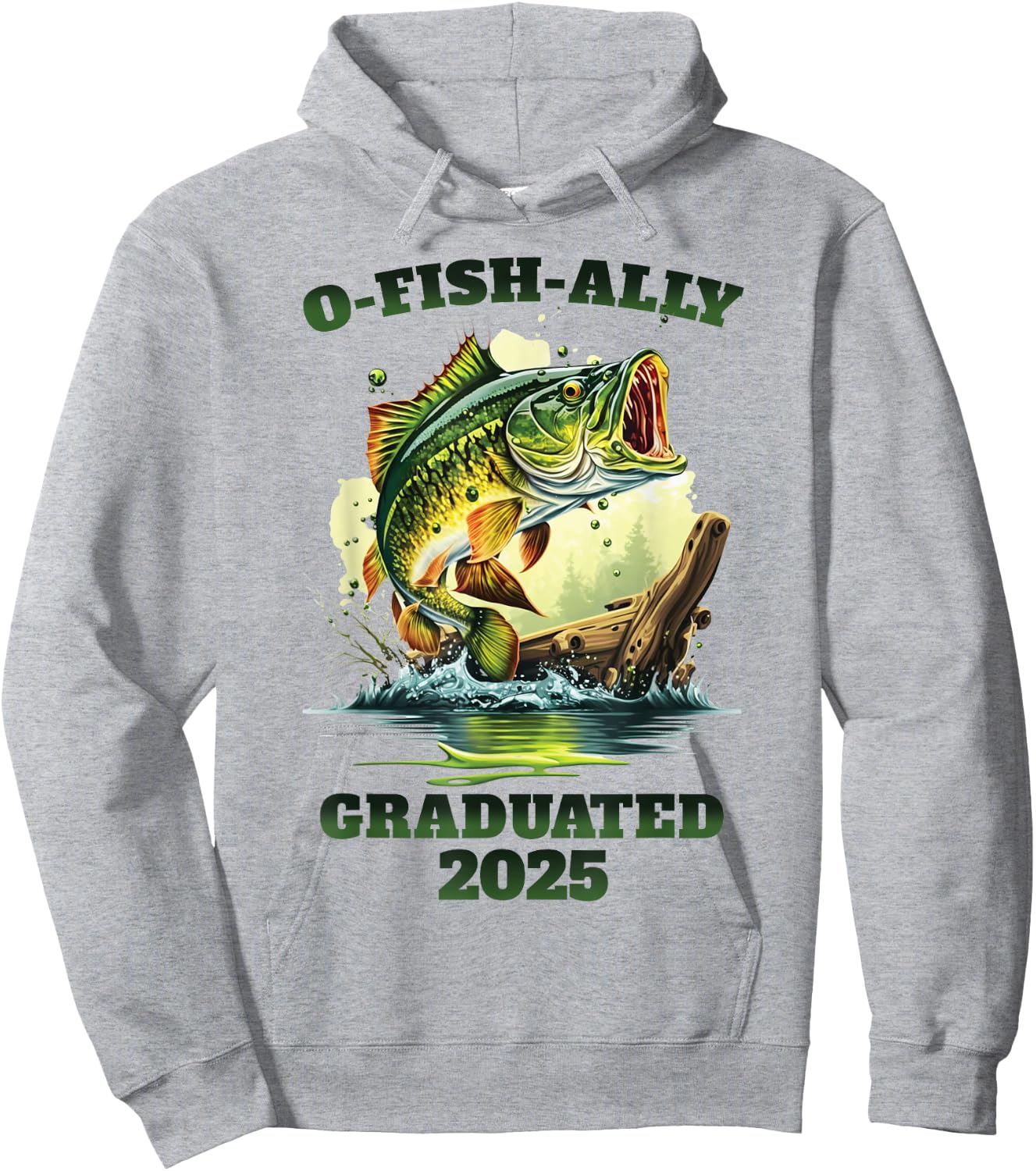 O-Fish-Ally 2025 Graduated Funny Class of 2025 seniors grad Hoodie - Hoodie | Ash