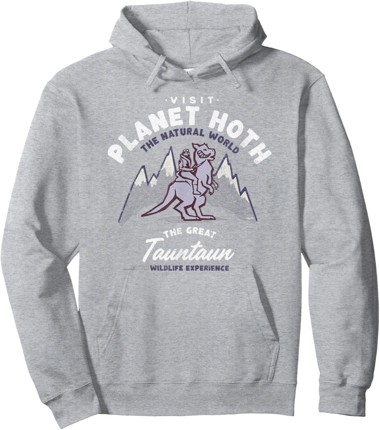 Star Wars Travel Vacation Planet Hoth Tauntaun Experience Hoodie - Hoodie | Ash