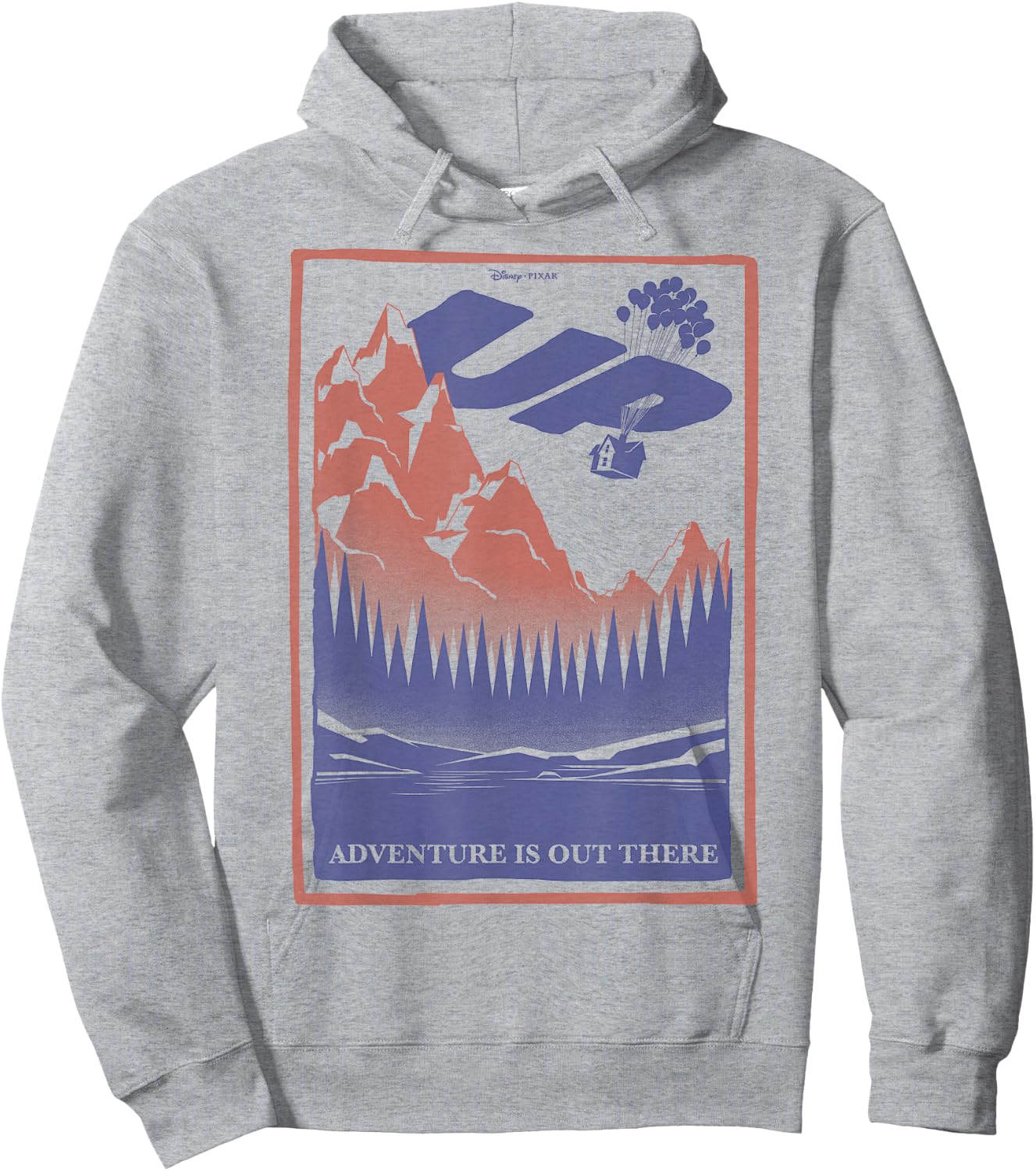 Disney Pixar Up Adventure Is Out There Poster Hoodie - Hoodie | Ash