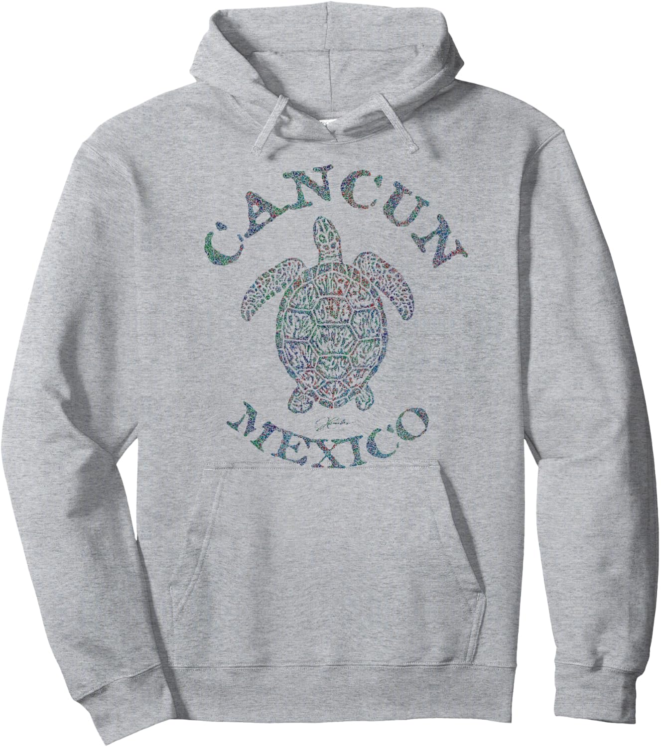 JCombs: Cancun, Mexico, Sea Turtle Hoodie - Hoodie | Ash