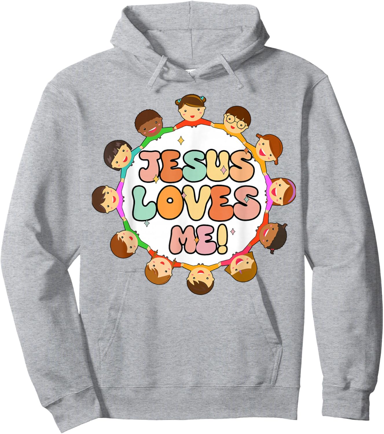 Toddler Jesus Loves Me Christian-Shirt I Heart God Girl Kid Hoodie - Hoodie | Ash