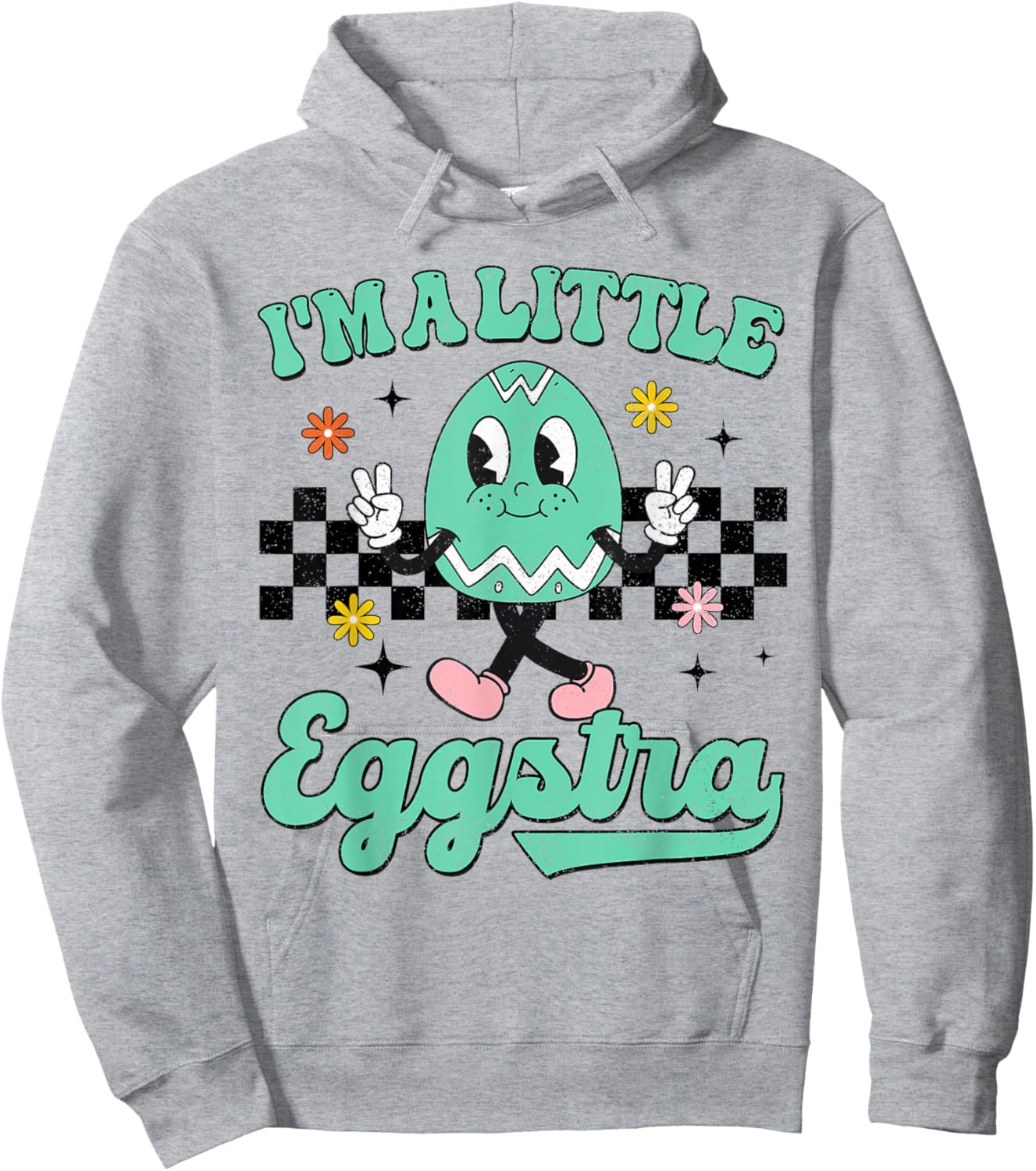 I'm Just So Eggstra Funny Egg Easter Baskets For Girl Kids Hoodie - Hoodie | Ash