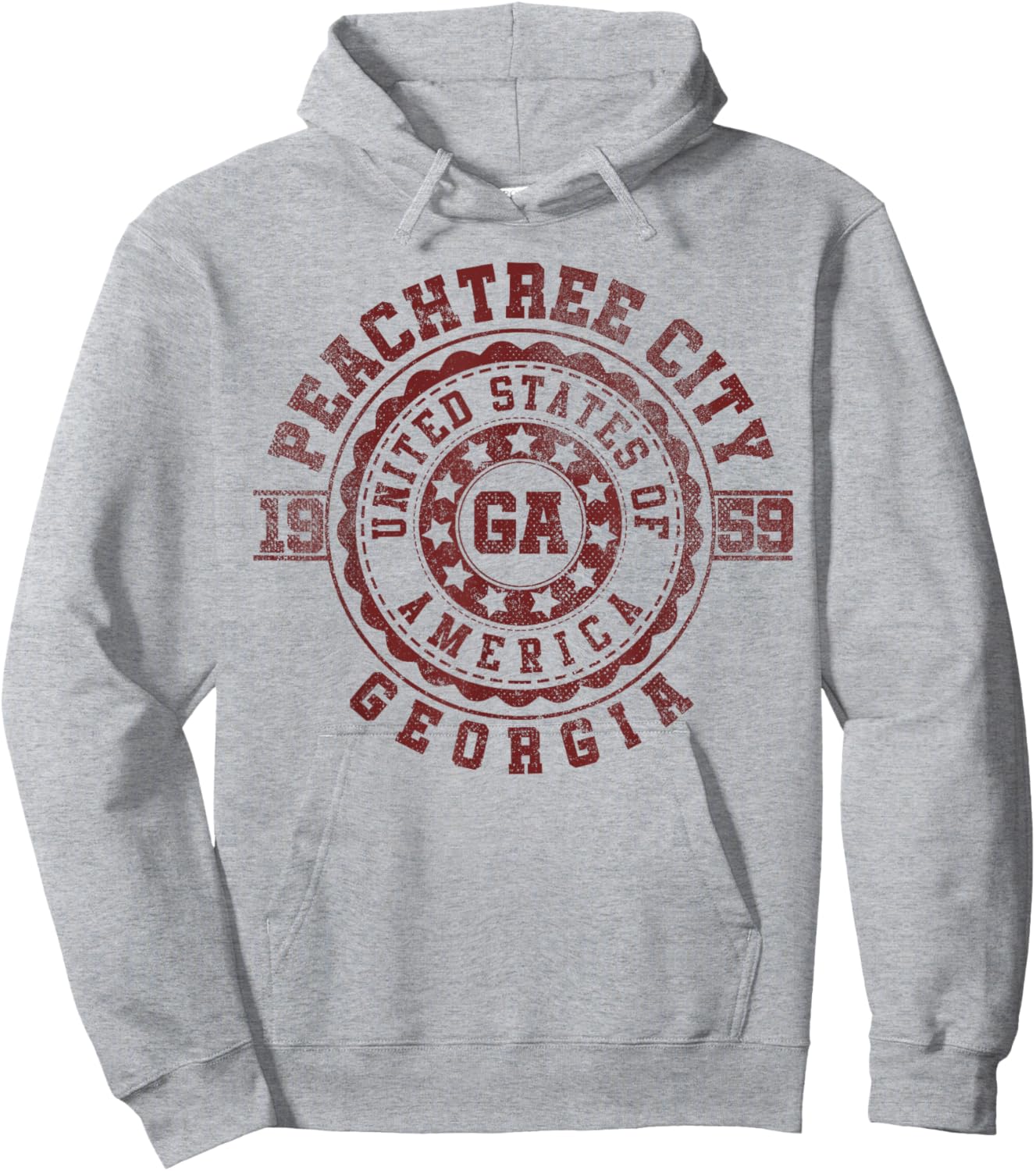 Peachtree City GA | Georgia | Vintage City Apparels Hoodie - Hoodie | Ash
