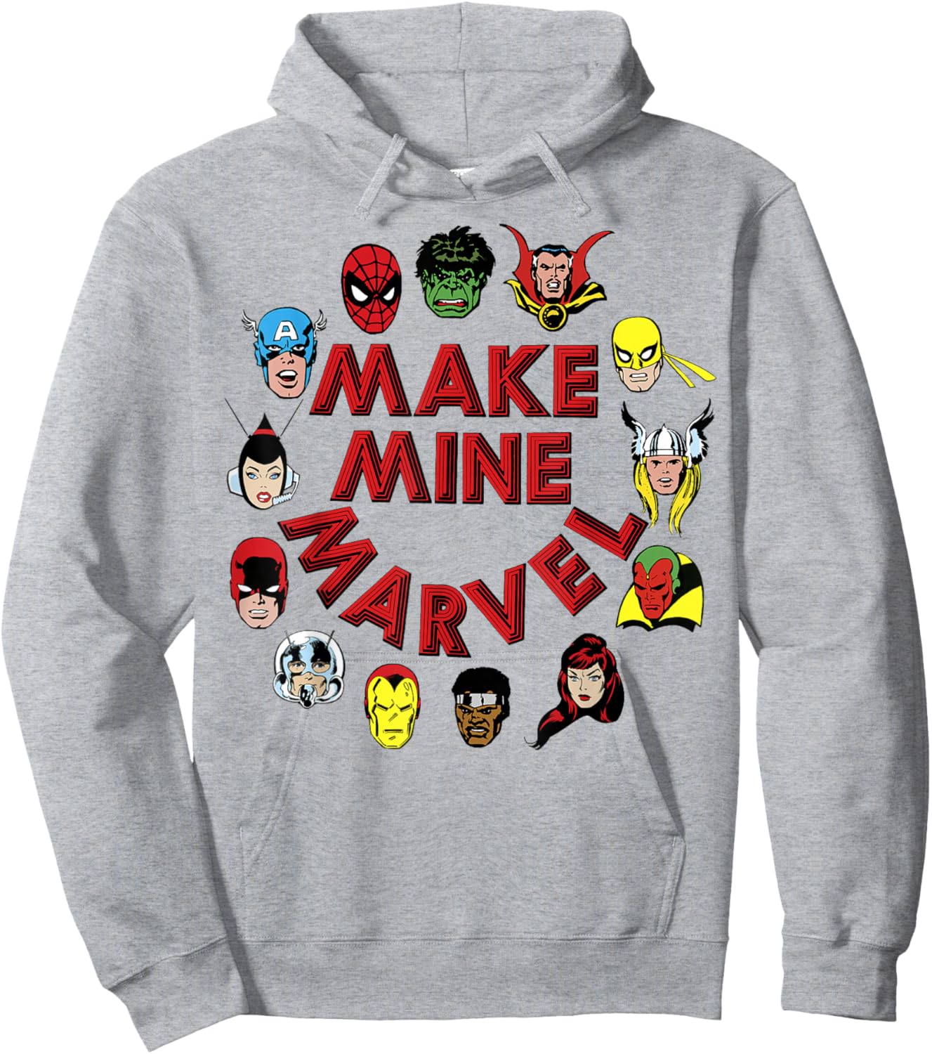 Marvel Make Mine Marvel Circle Of Heroes Hoodie - Hoodie | Ash