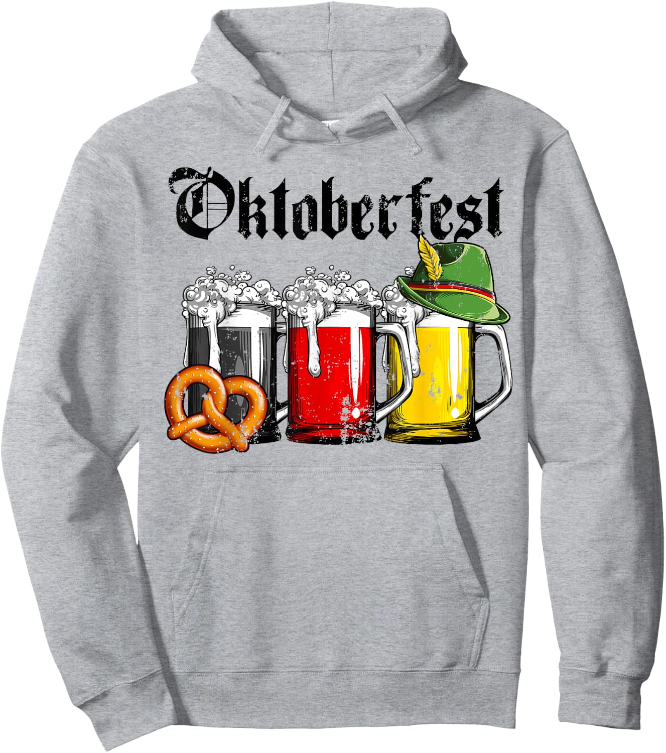 Oktoberfest Beer German Flag Clothing Men Women Drinking Mug Hoodie - Hoodie | Ash