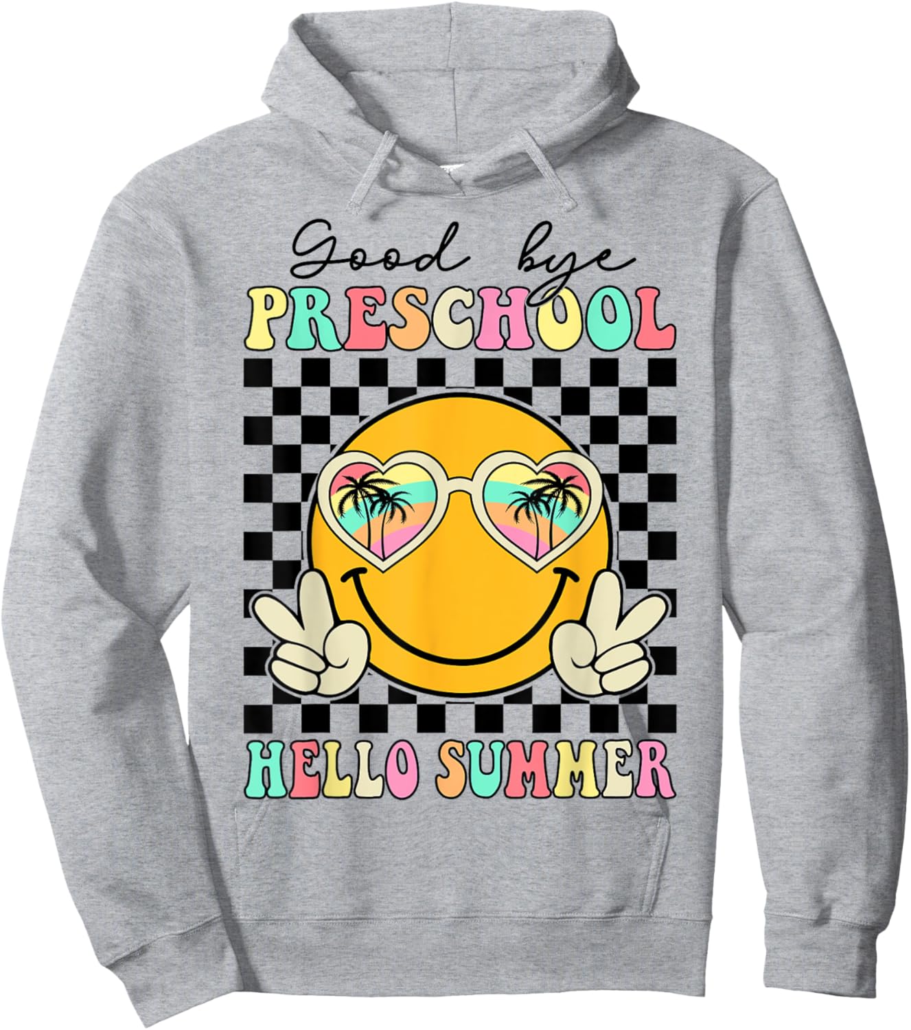 Goodbye Preschool Hello Summer Last Day Of School Boys Kids Hoodie - Hoodie | Ash