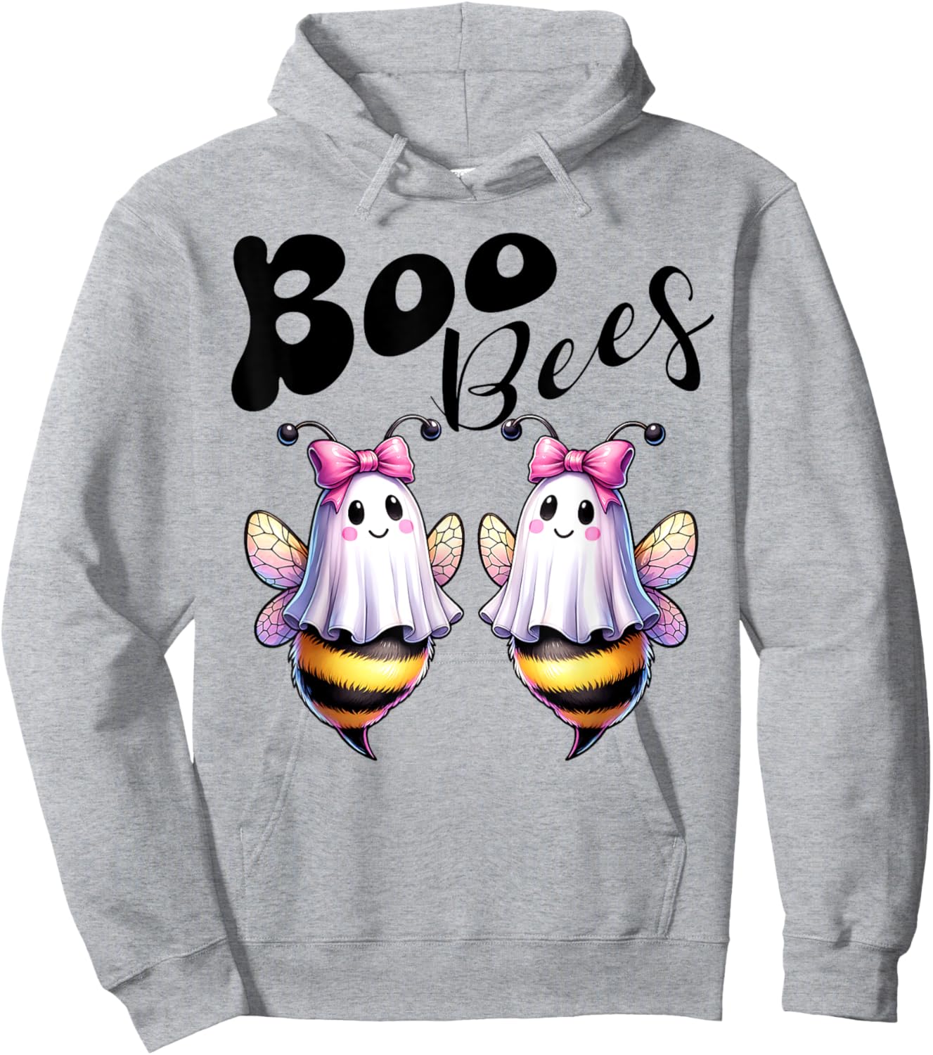 Boo Bees Ghost Bee Halloween Costume Women Funny Hoodie - Hoodie | Ash