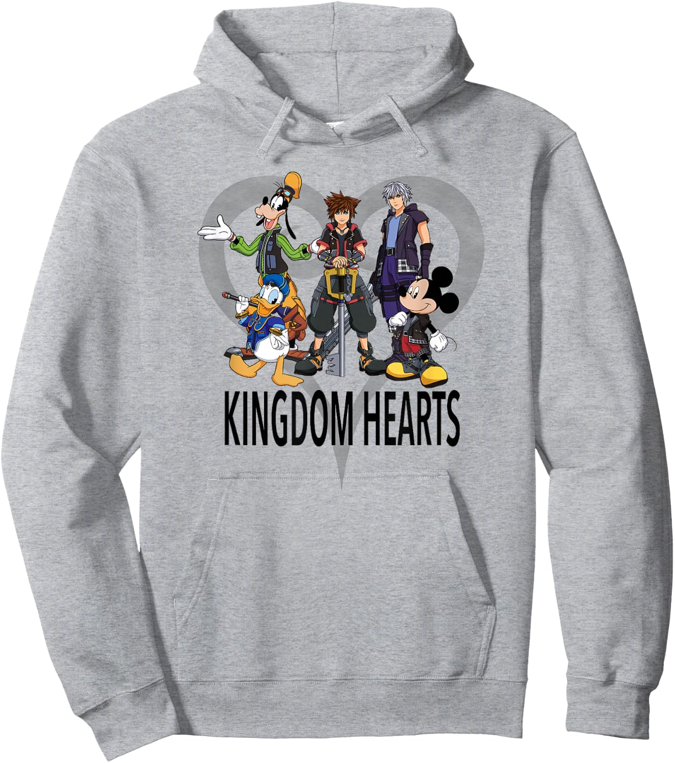 Disney Kingdom Hearts III Characters and Symbol Hoodie - Hoodie | Ash