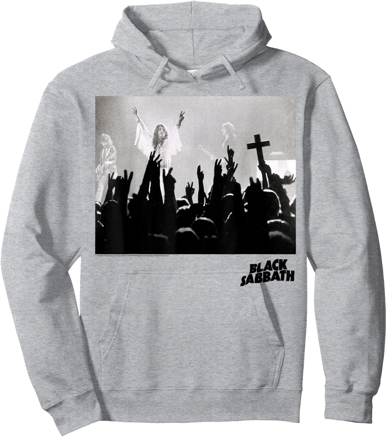 Black Sabbath Official Hands Photo Hoodie - Hoodie | Ash