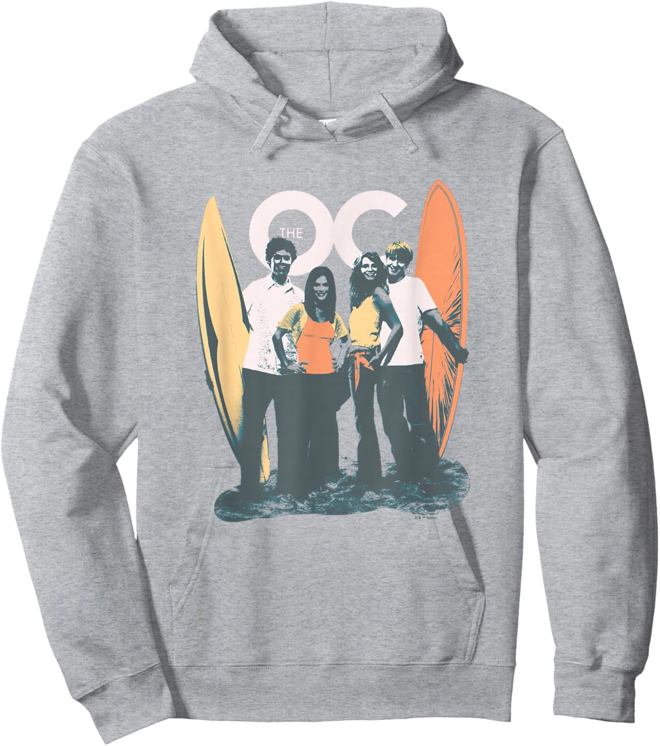 The O.C. Main Characters Surf Boards Beach Group Shot Hoodie - Hoodie | Ash