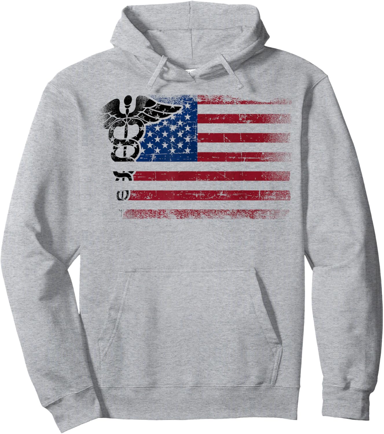 CNA Nurse Certified Nursing Assistant American Flag Cna Kids Men Hoodie - Hoodie | Ash