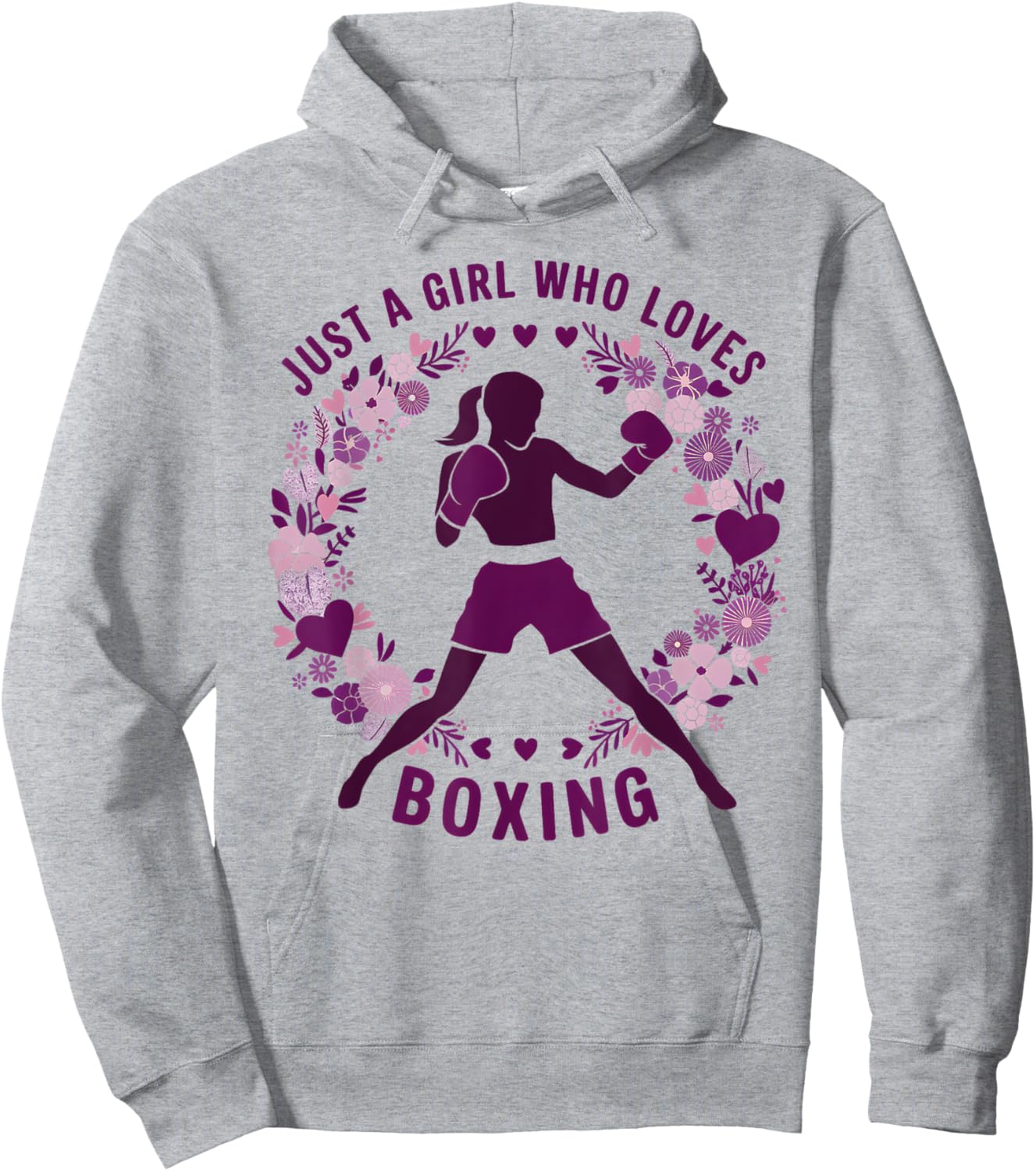 Just A Girl Who Loves Boxing Cute Boxer Boxing Lovers Hoodie - Hoodie | Ash