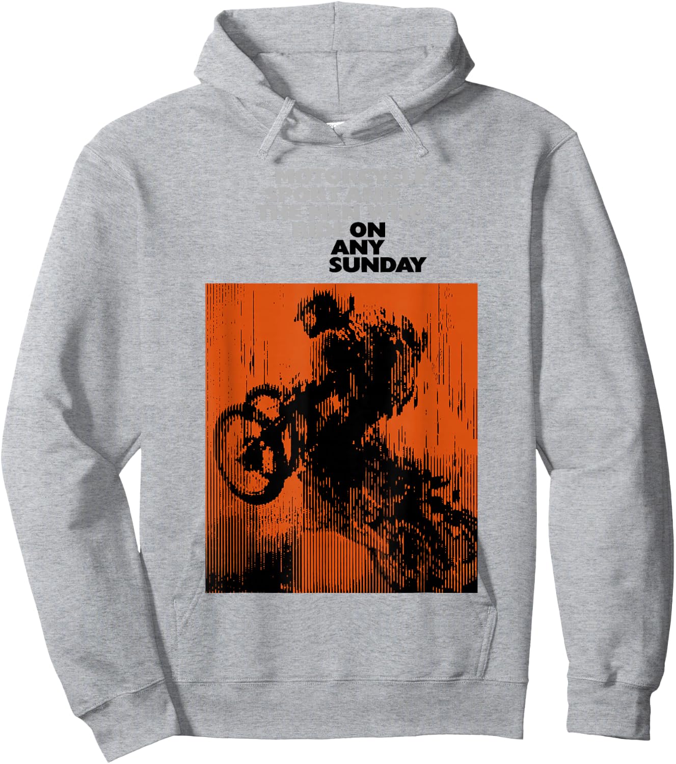 On Any Sunday 1971 Vintage Motorcycle Movie Poster Hoodie - Hoodie | Ash