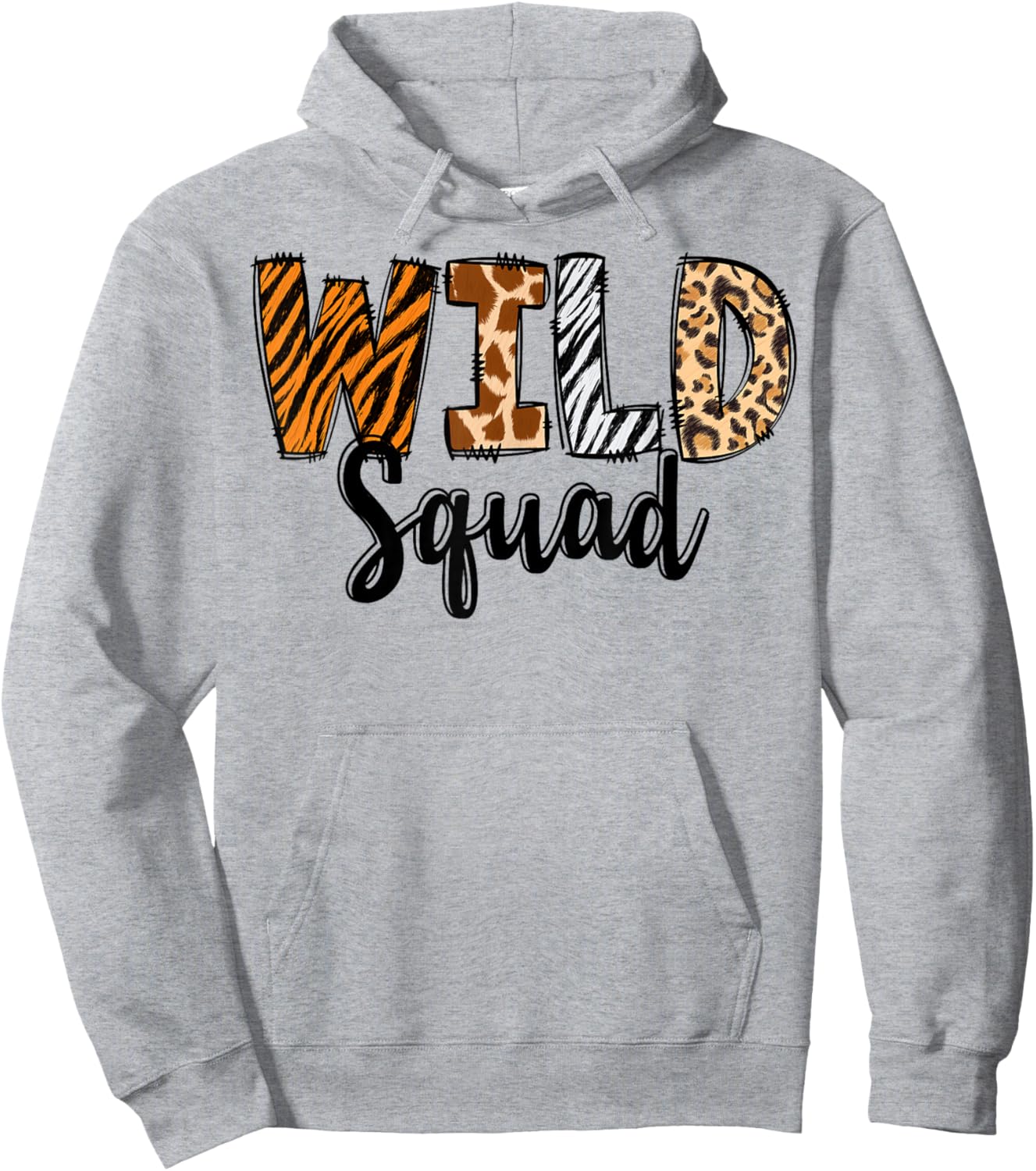 Wild Squad Zoo Born Two Be Wild B-day Safari Jungle Animal Hoodie - Hoodie | Ash