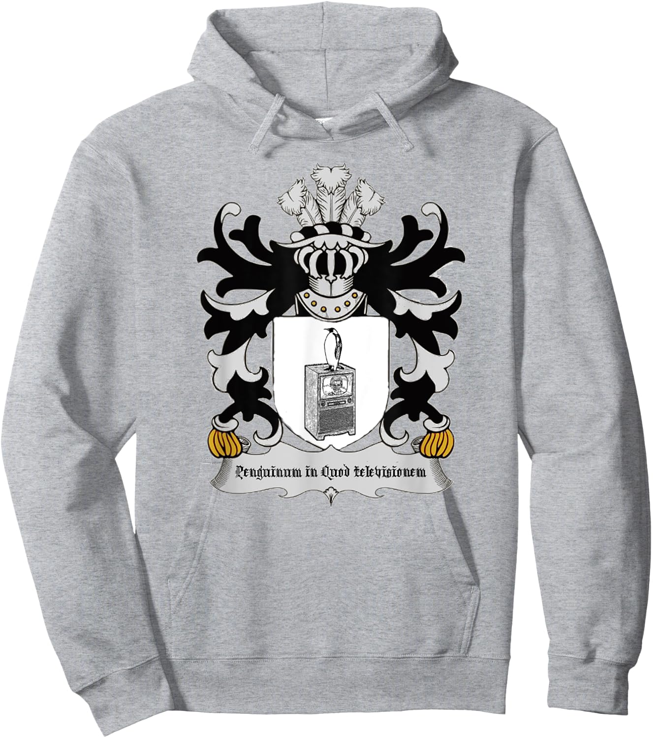 Penguin on the Television Hoodie - Hoodie | Ash