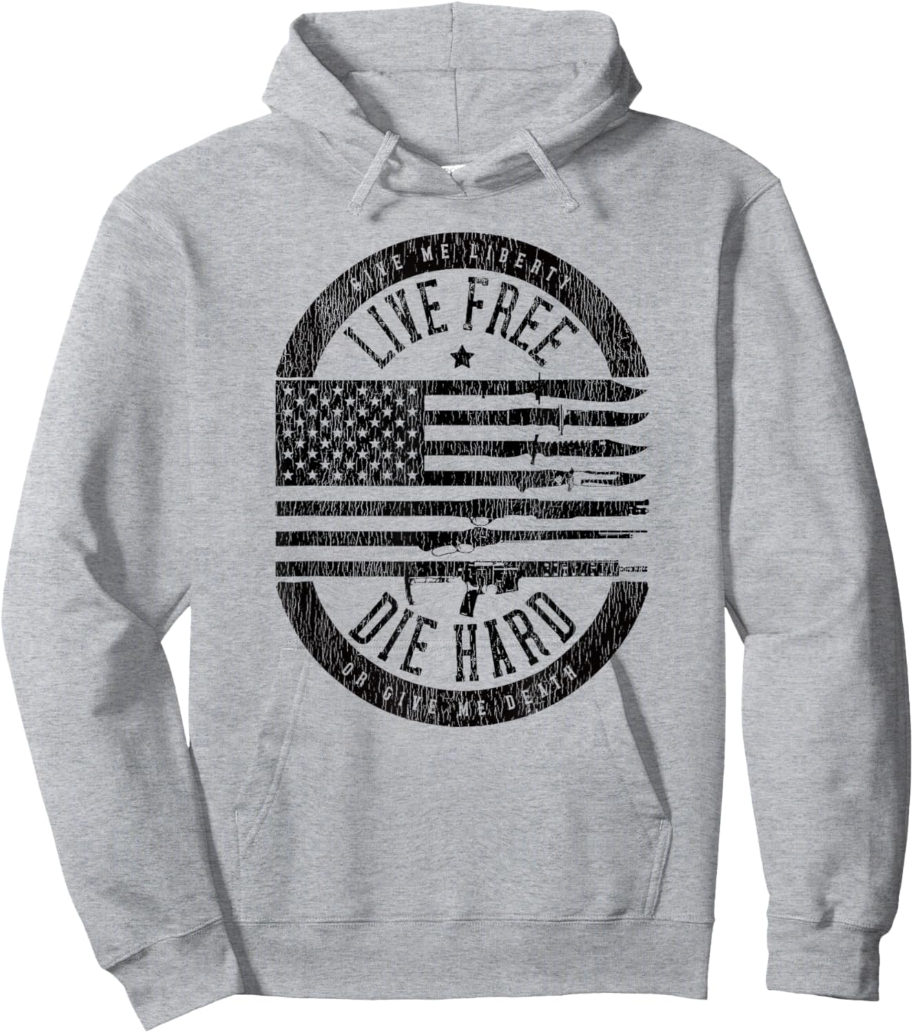 Live Free Die Hard Hoodie - Hoodie | Ash