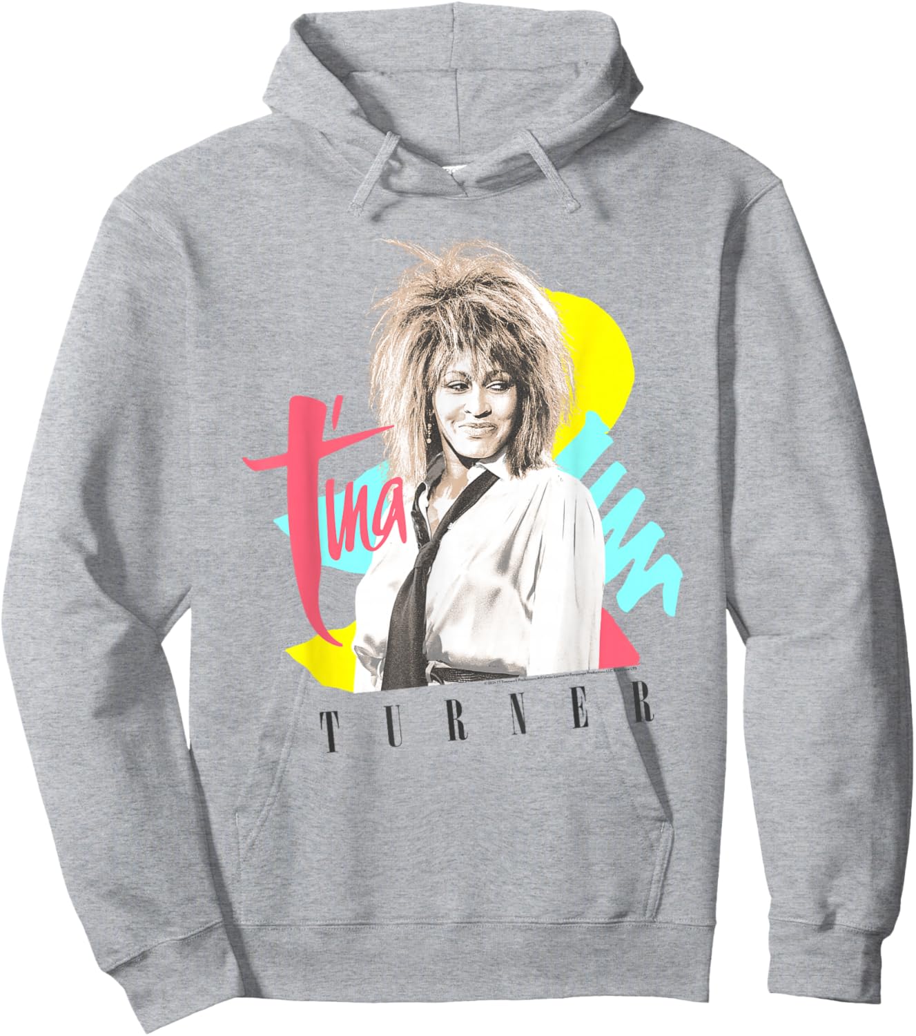 Tina Turner Retro Strokes and Shapes Hoodie - Hoodie | Ash