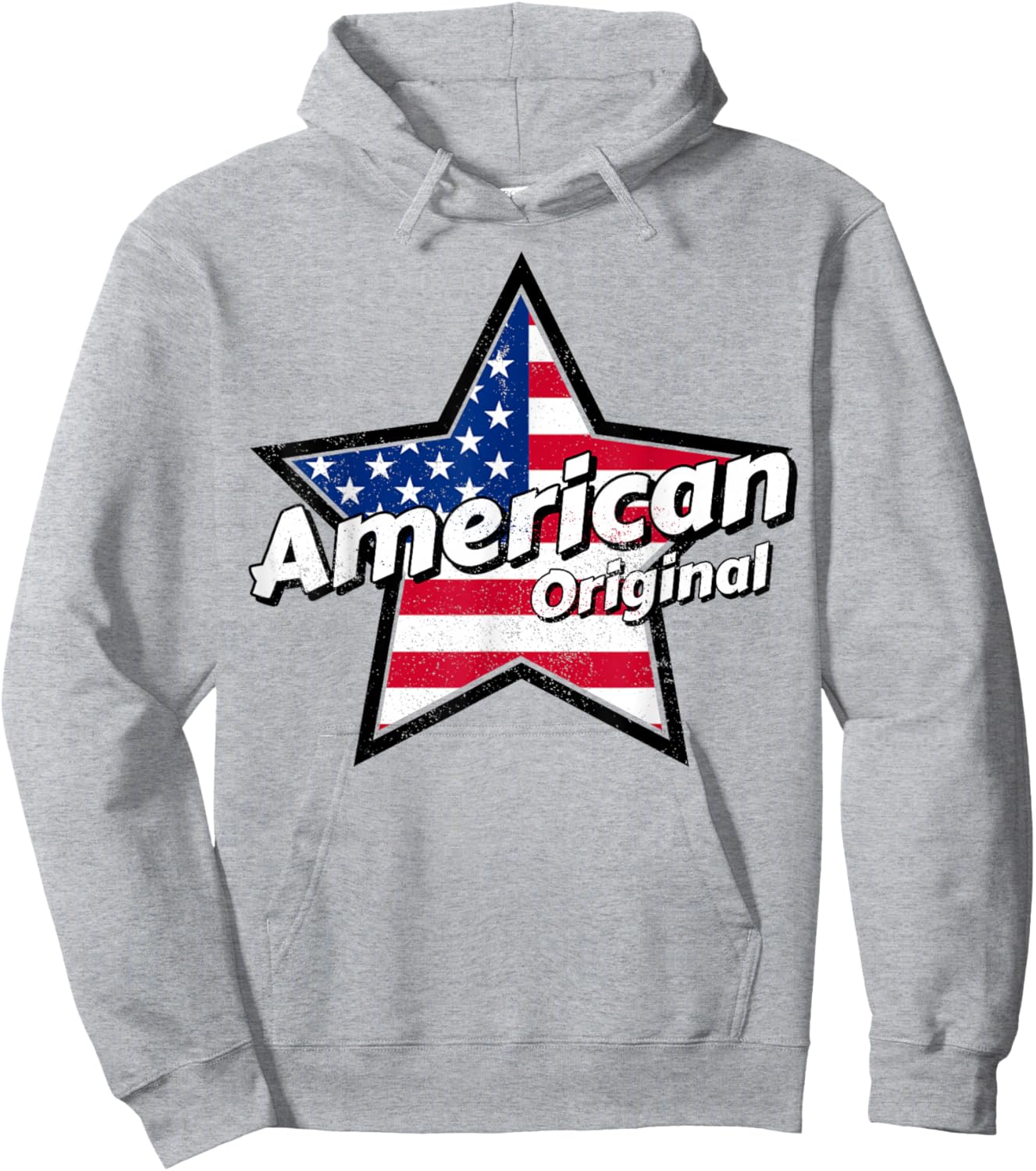 American Original Amerika Flagge Shirt | Stolze Damen Amerikanische Hoodie - Hoodie | Ash