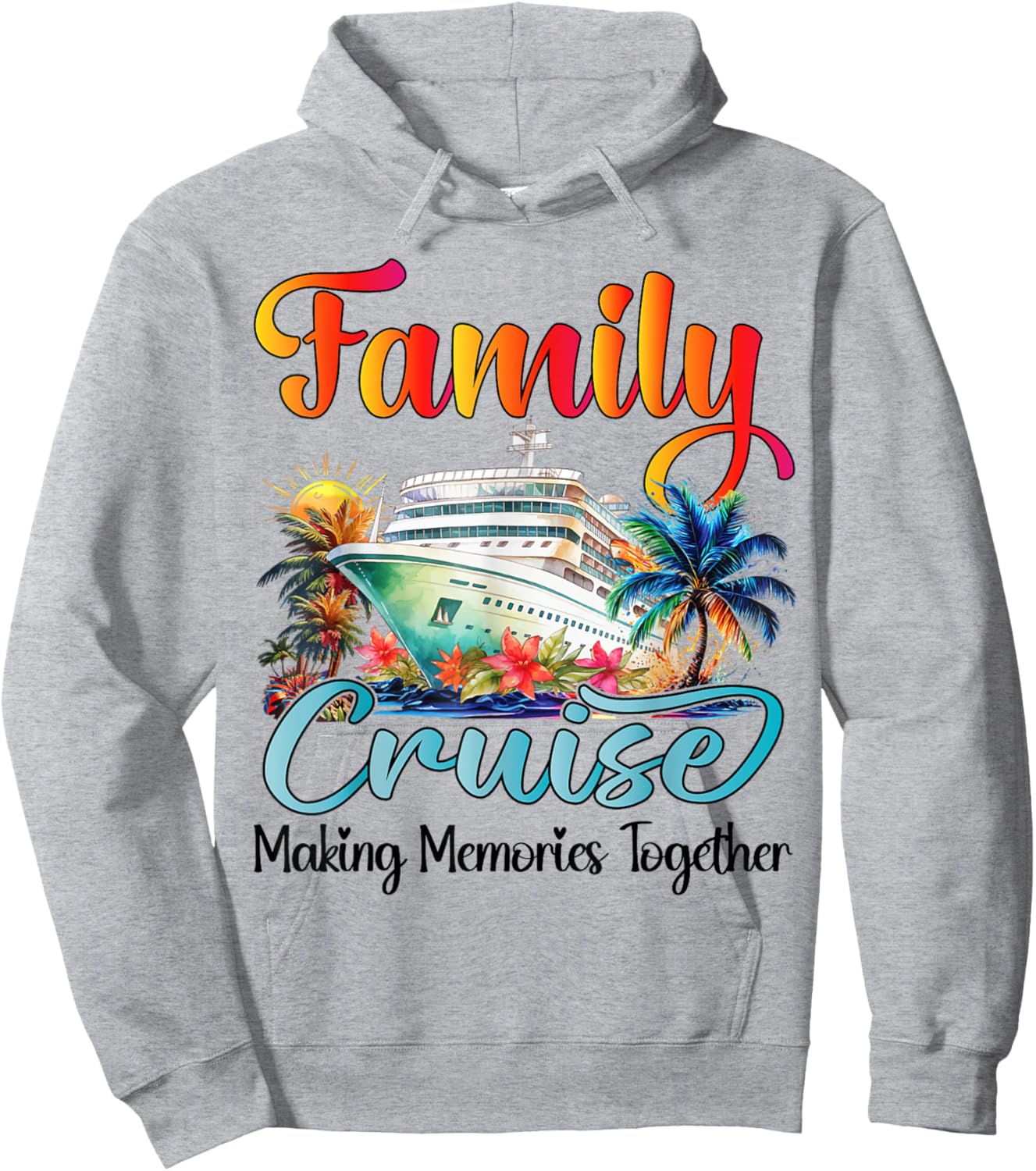 Family Cruise 2025 Family Matching Cruise Ship Vacation Trip Hoodie - Hoodie | Ash