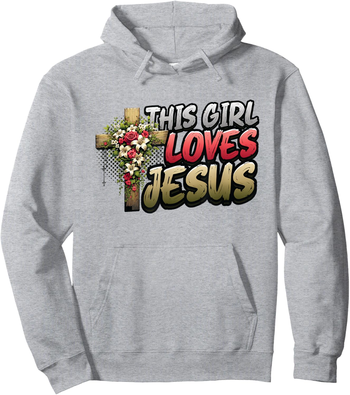 This Girl Loves Jesus Cute Christian Girl Jesus Hoodie - Hoodie | Ash