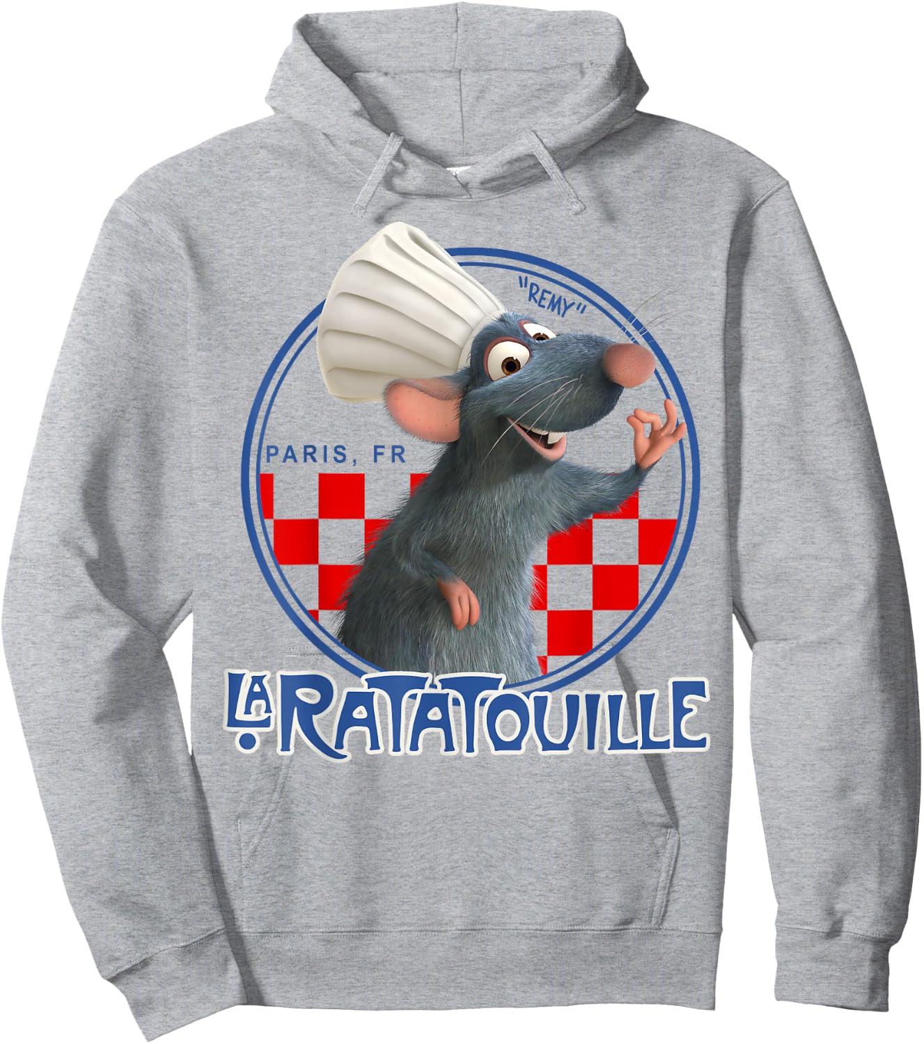 Disney Pixar Ratatouille Remy Chef Hat Portrait Small Hoodie - Hoodie | Ash