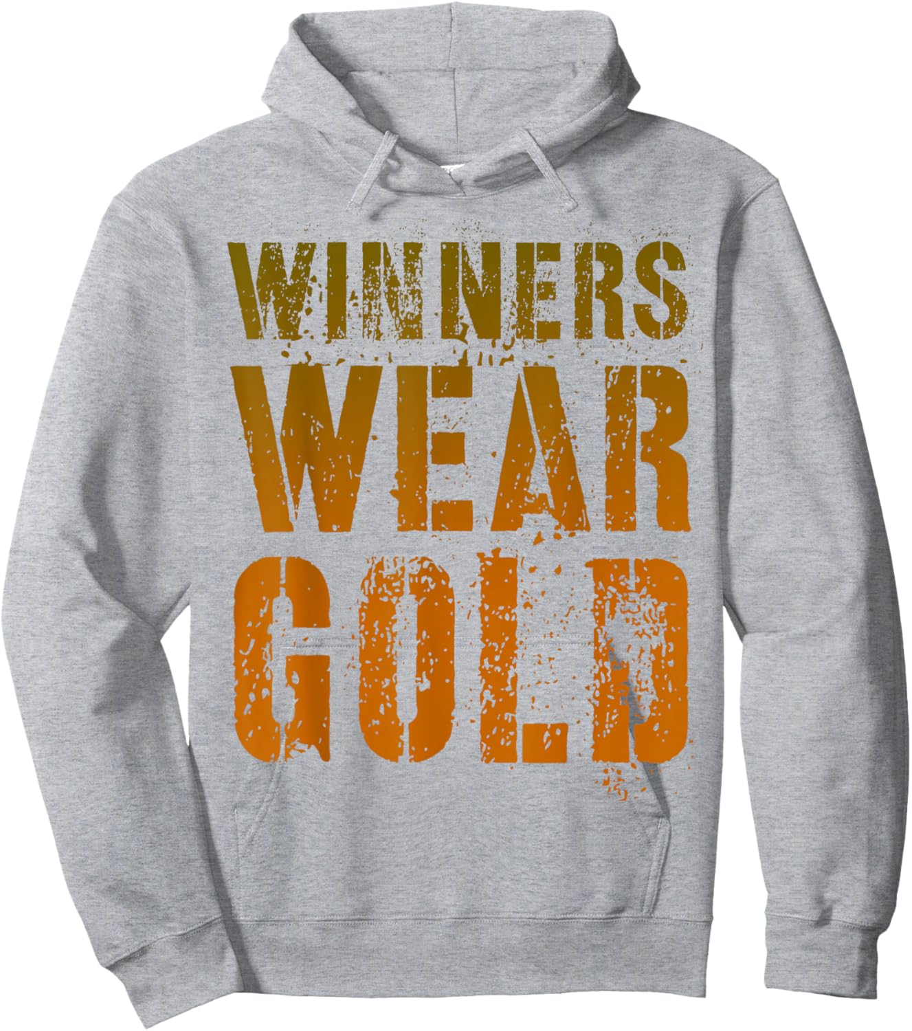 Vintage WINNERS WEAR GOLD Summer Camp War Game Go Team Hoodie - Hoodie | Ash