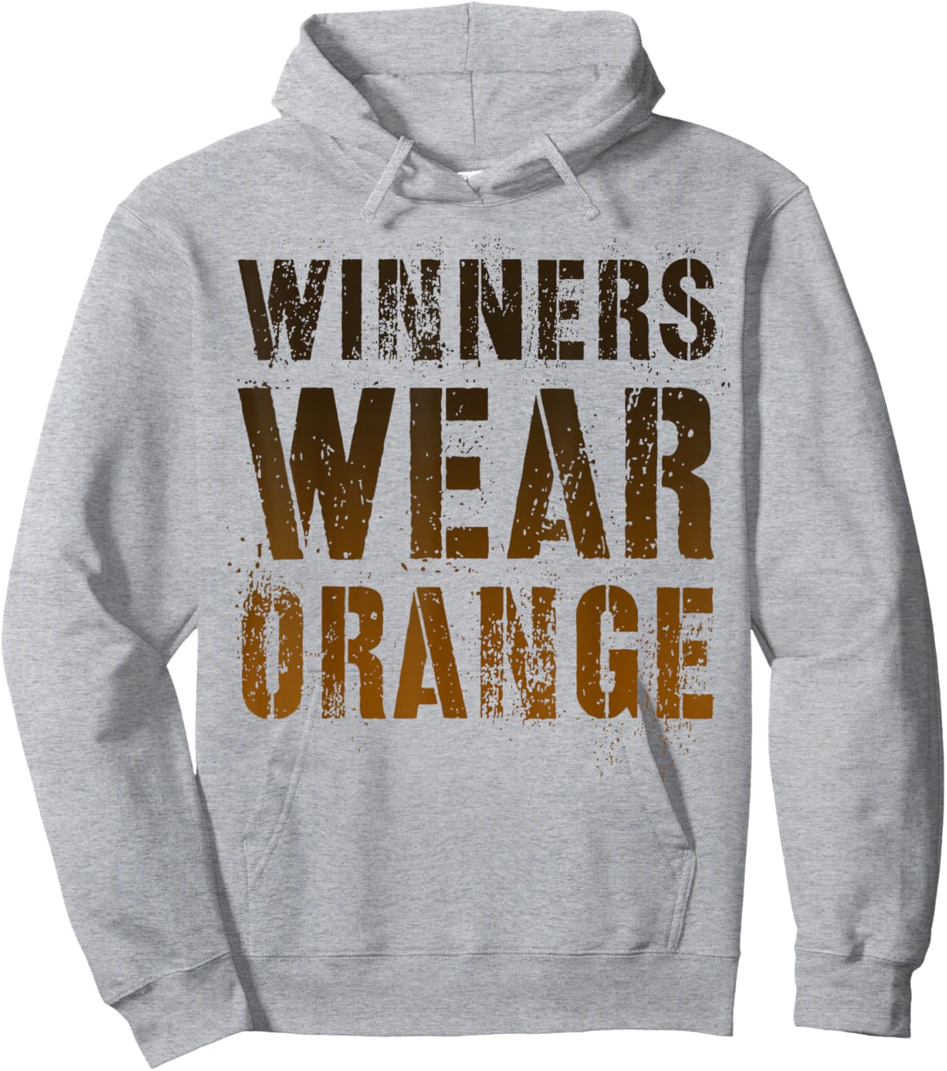 Vintage WINNERS WEAR ORANGE Summer Camp Team War Game Crew Hoodie - Hoodie | Ash