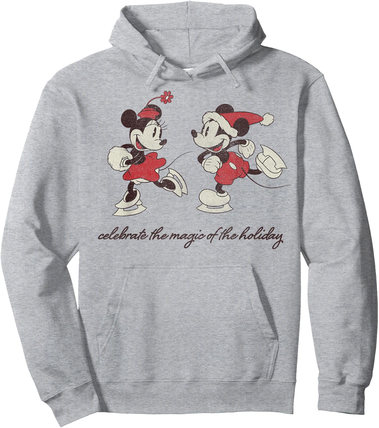 Disney Mickey and Minnie The Magic of The Holiday Christmas Hoodie - Hoodie | Ash