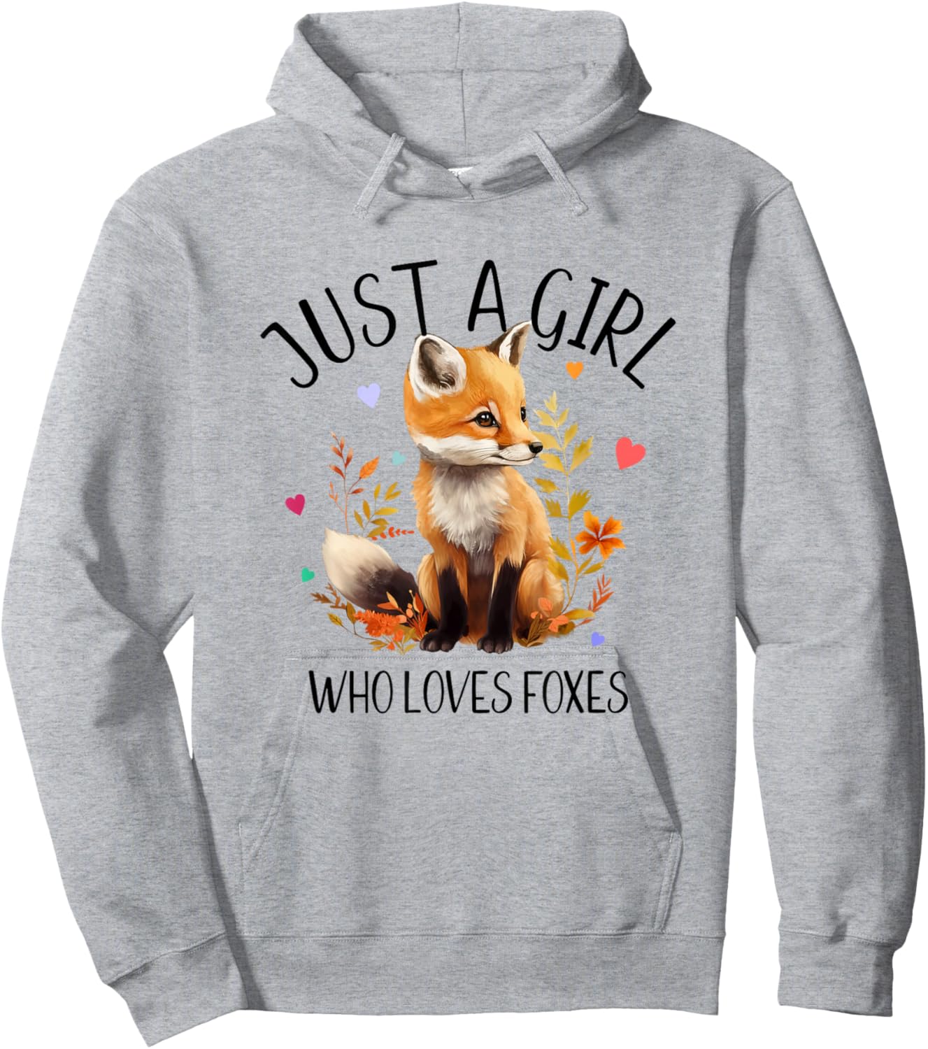 Just a Girl Who Loves Foxes very cute design Hoodie - Hoodie | Ash